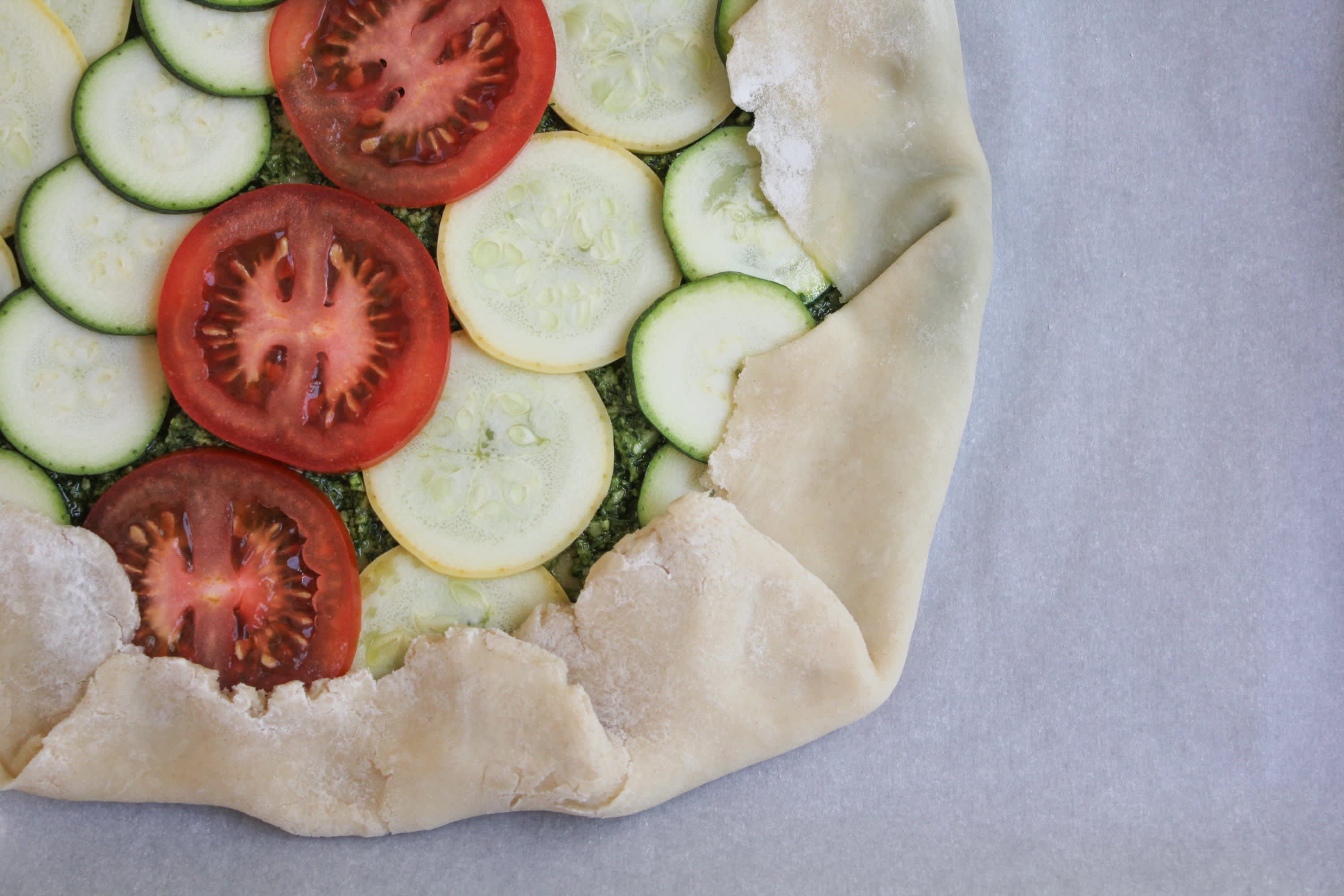 Spring Seasonal Vegetable Galette Hack