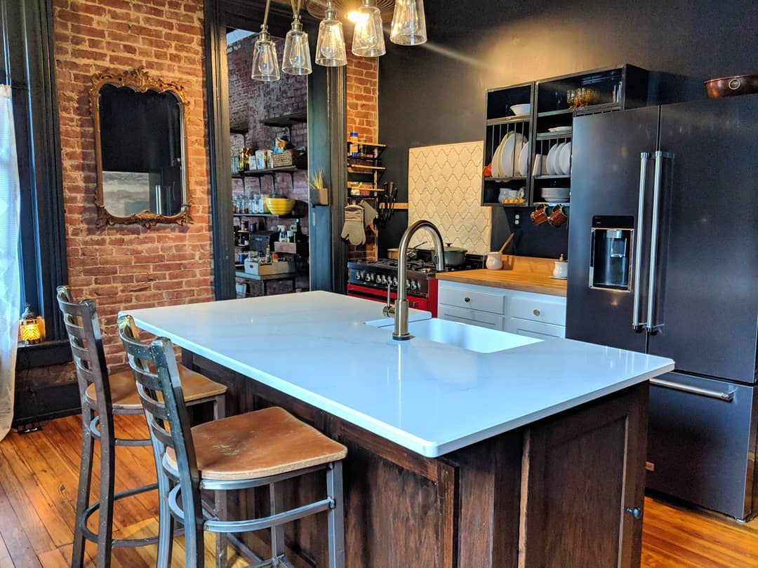 This TikToker “Vinyl Wrapped” Her Oak Cabinets, and It Looks So Sleek