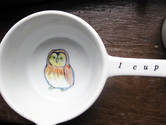 Ceramic Nesting Owl Measuring Cups