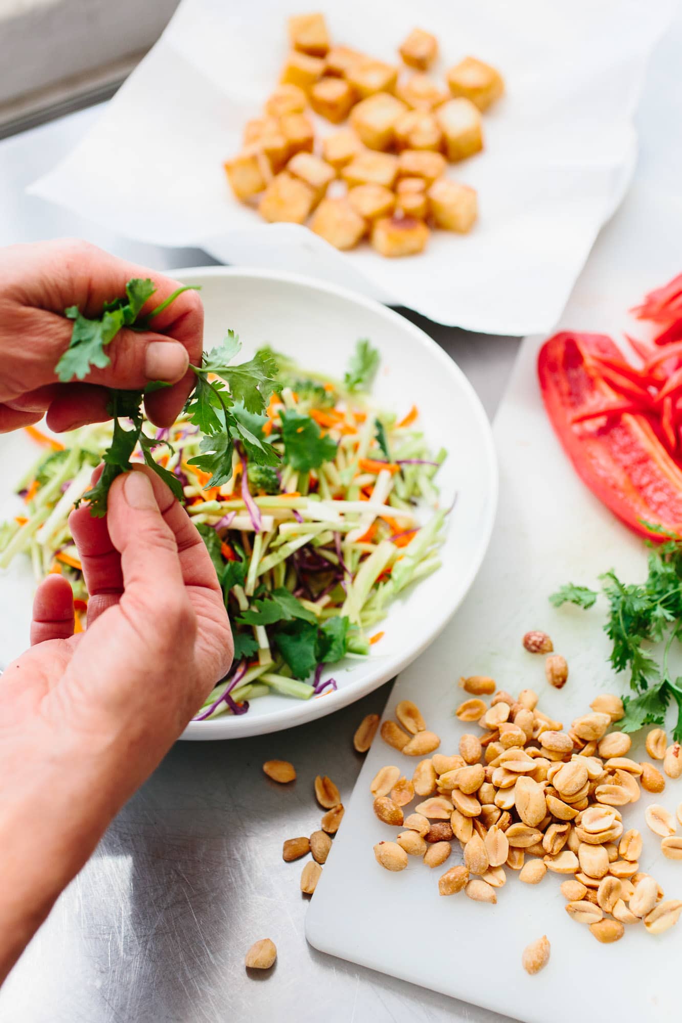 green bean and tofu salad with peanut dressing Green Bean and Tofu Salad With Peanut Dressing Recipe