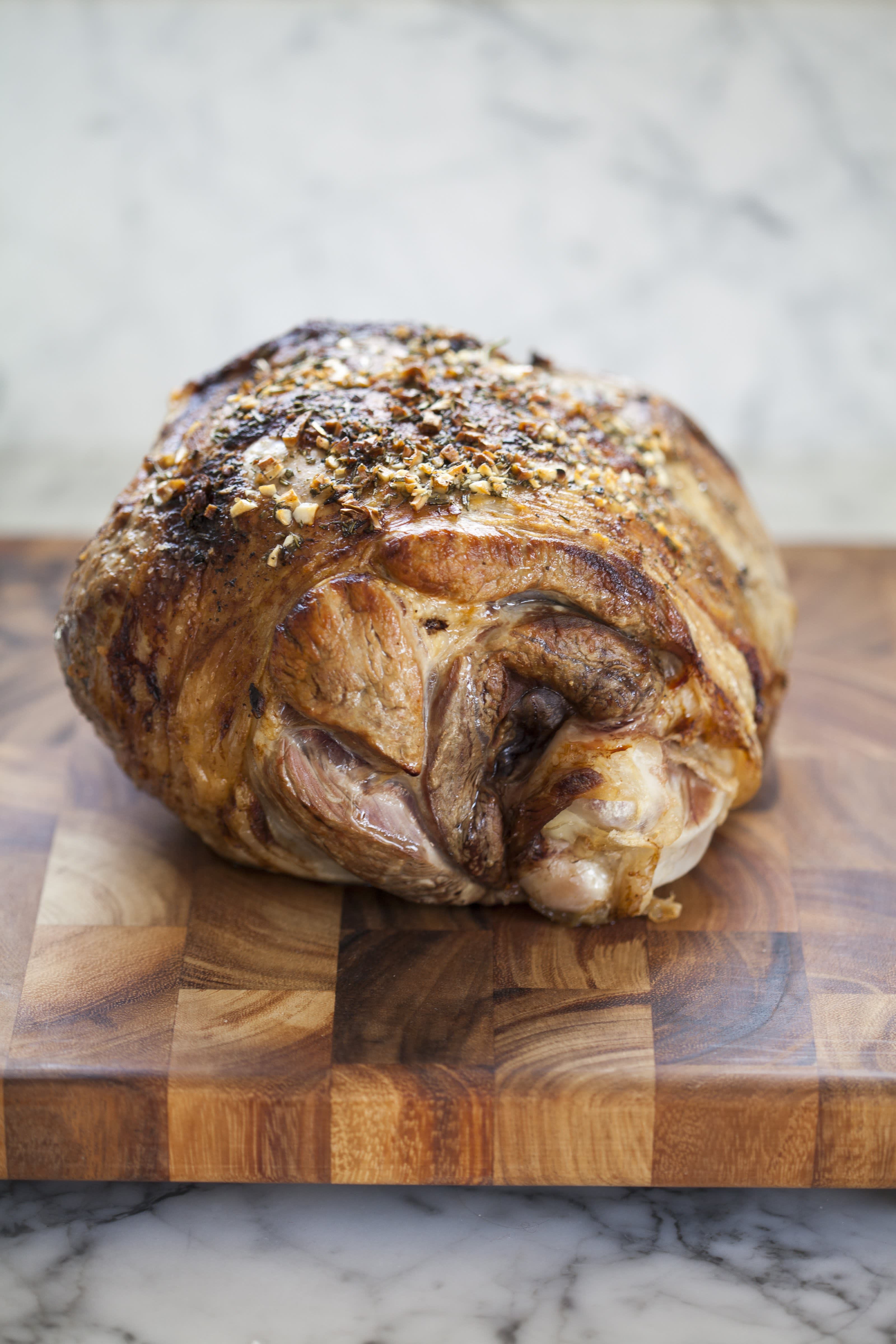 How To Carve a Bonein Leg of Lamb The Kitchn