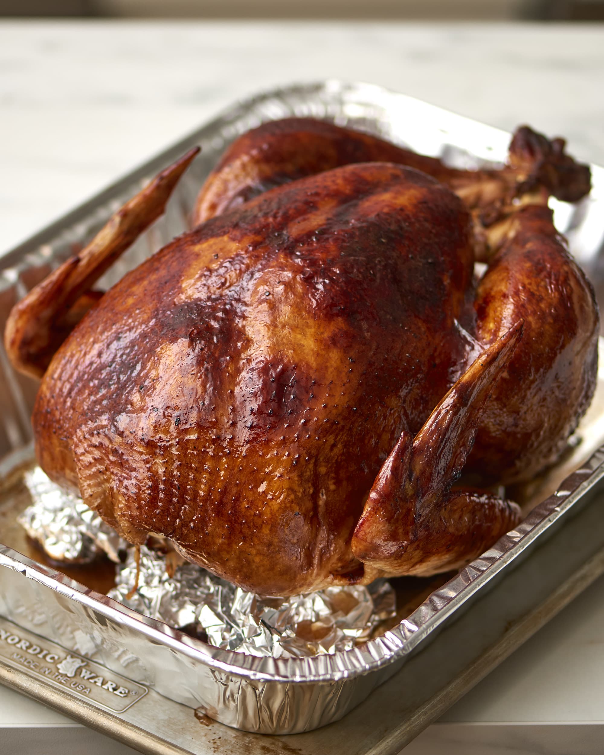 Using a Foil Roaster for Roasting a Turkey