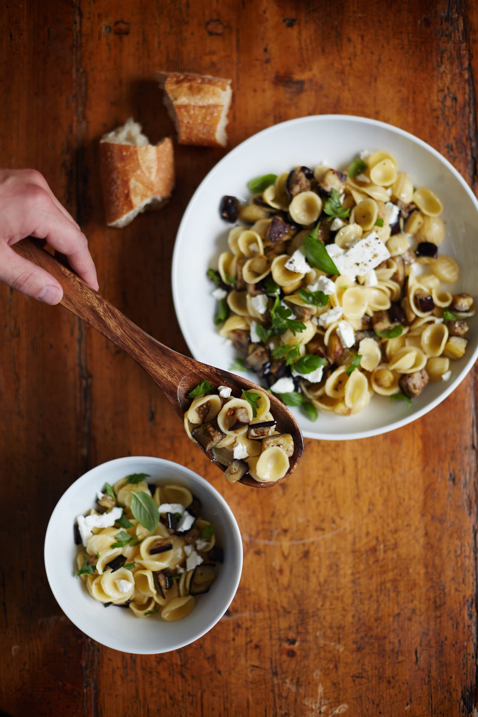 Recipe: Feta & Eggplant Pasta Salad | Kitchn