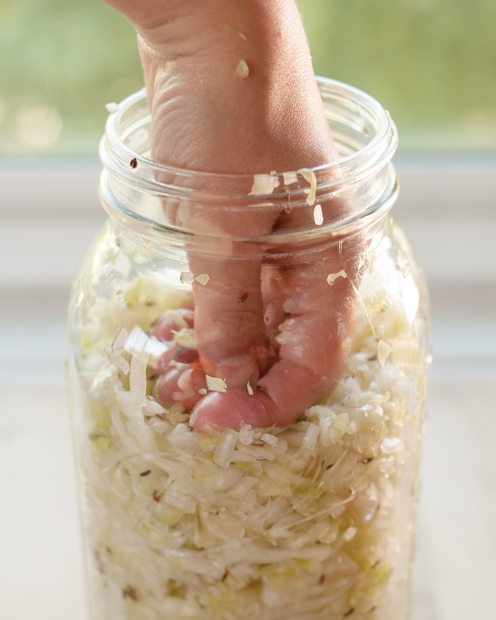 How To Make Homemade Sauerkraut In A Mason Jar Kitchn