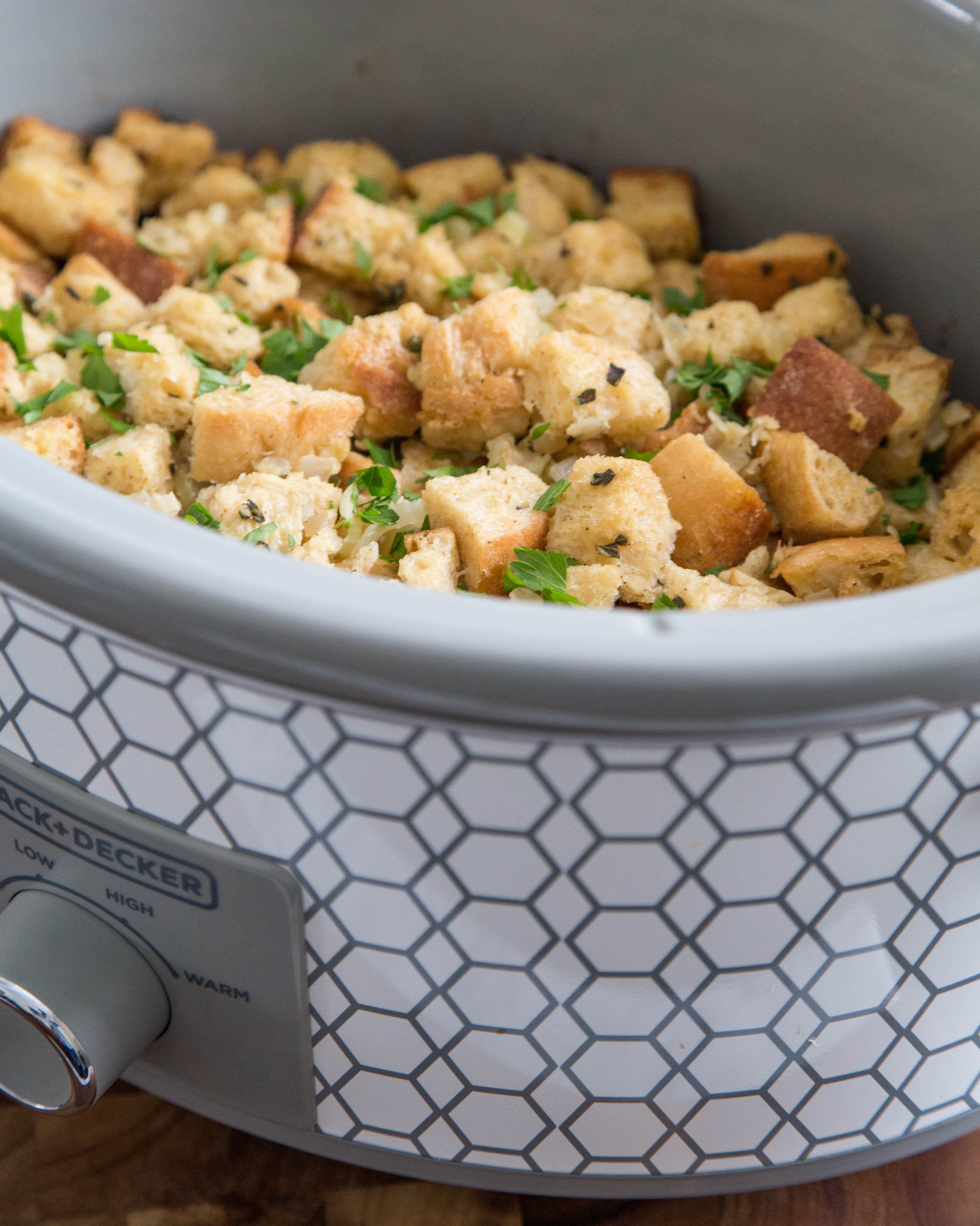Easy Crockpot Stuffing Recipe for Thanksgiving The Kitchn