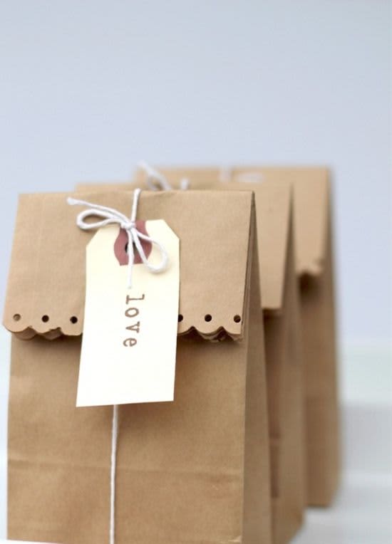 brown paper bolsa gift bolsas