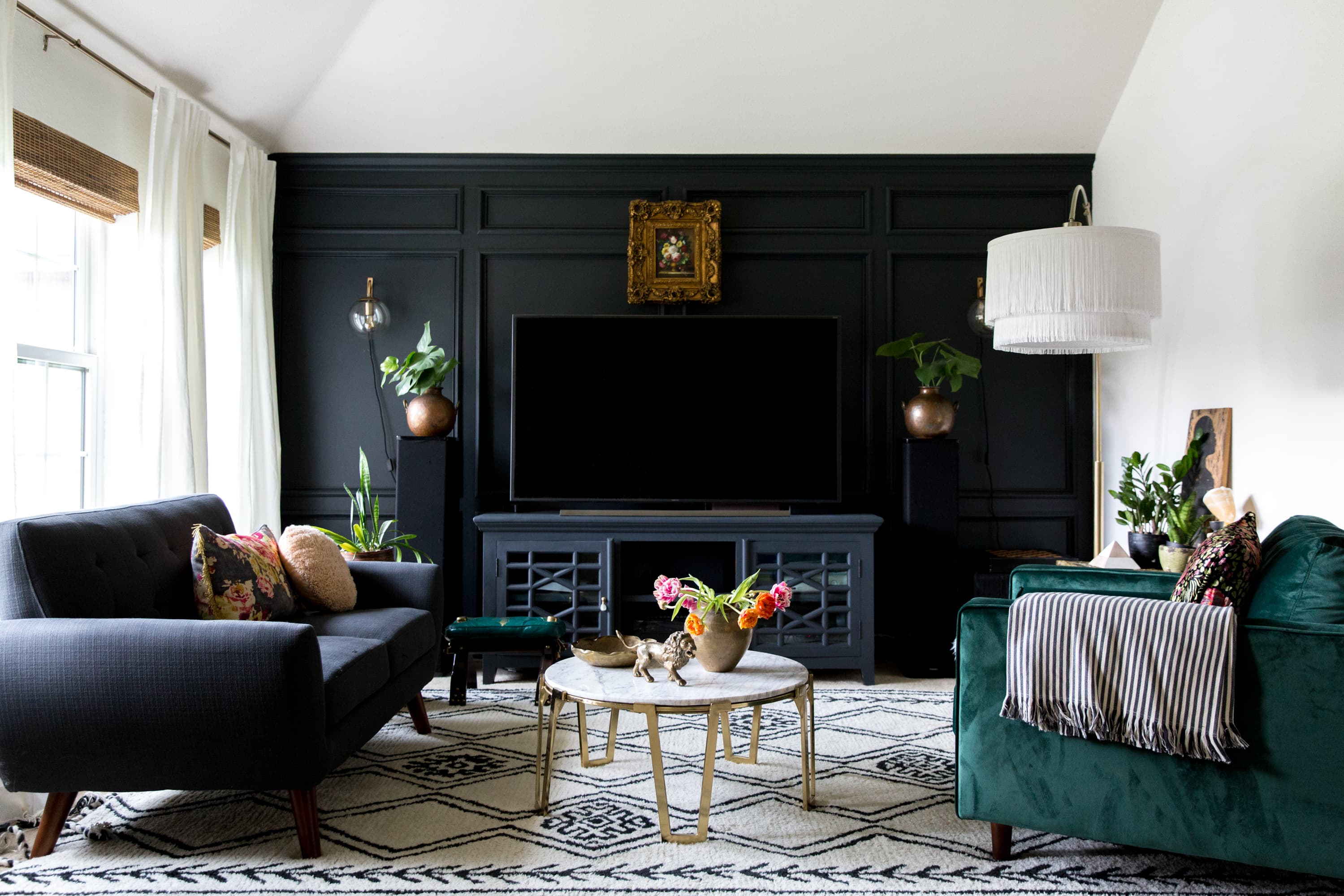 Luxury Black Living Room