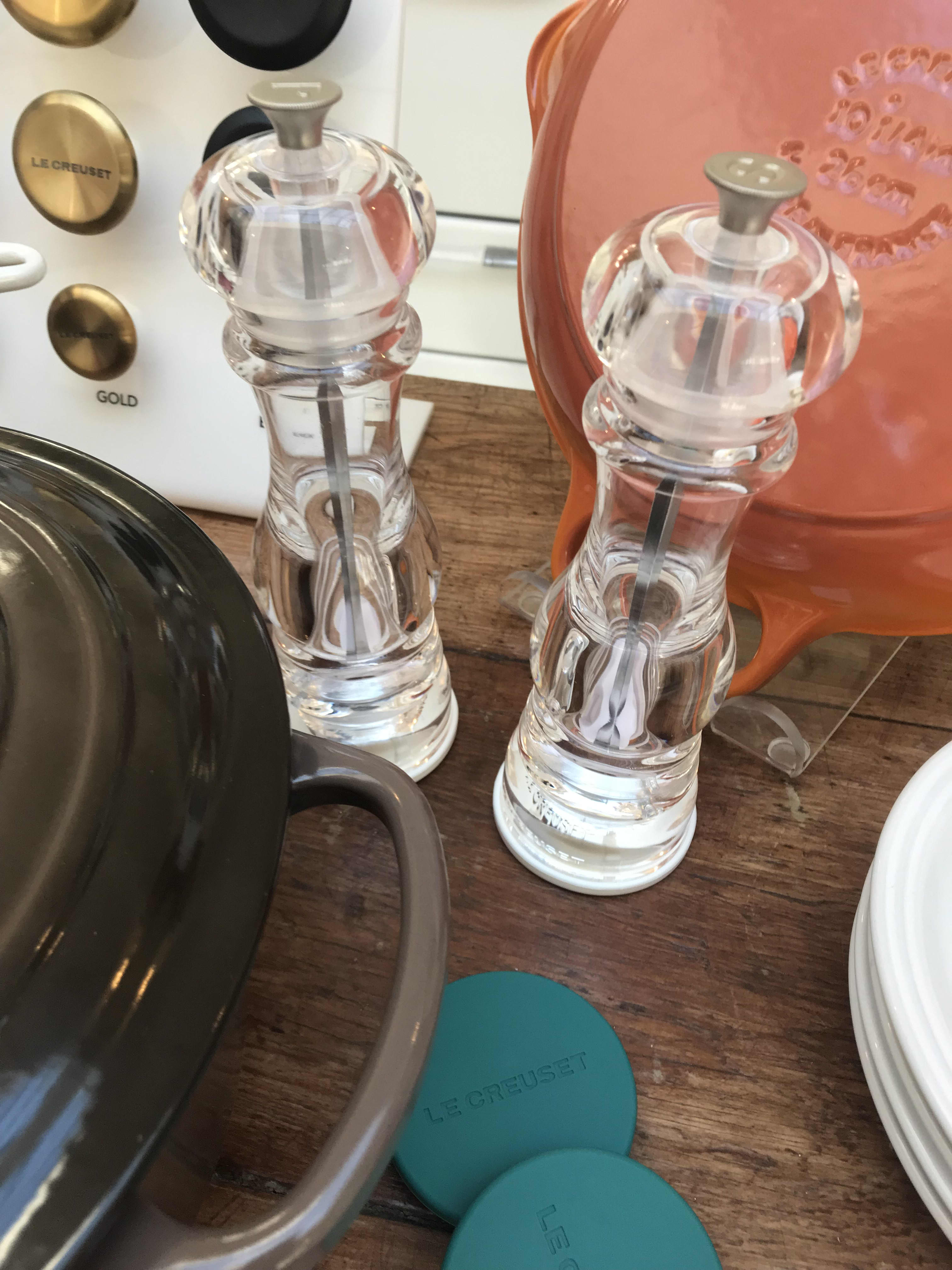 Le Creuset Salt and Pepper Mills in Marine