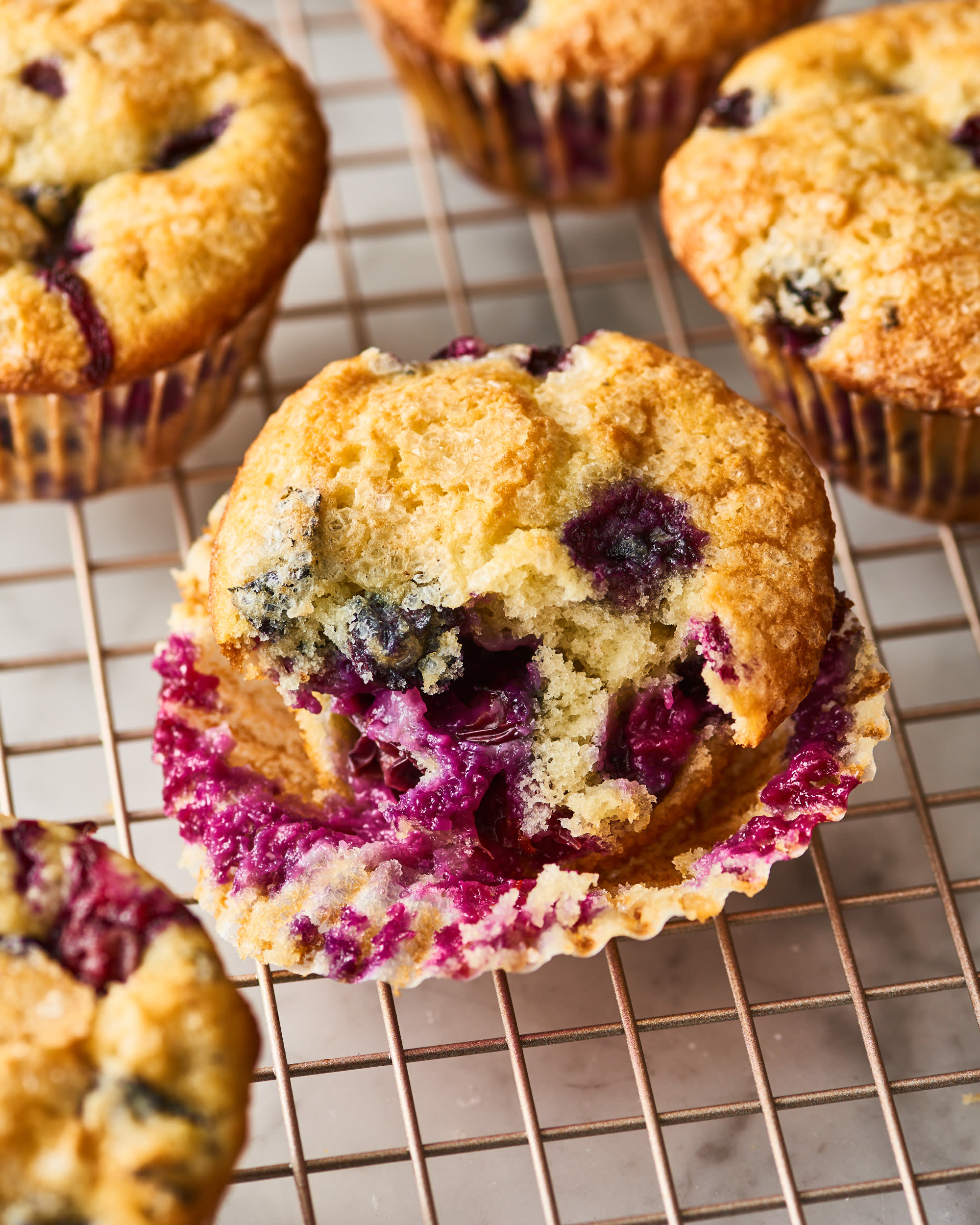 Jordan Marsh's Blueberry Muffins - Muffin Tops - Friends Food Family