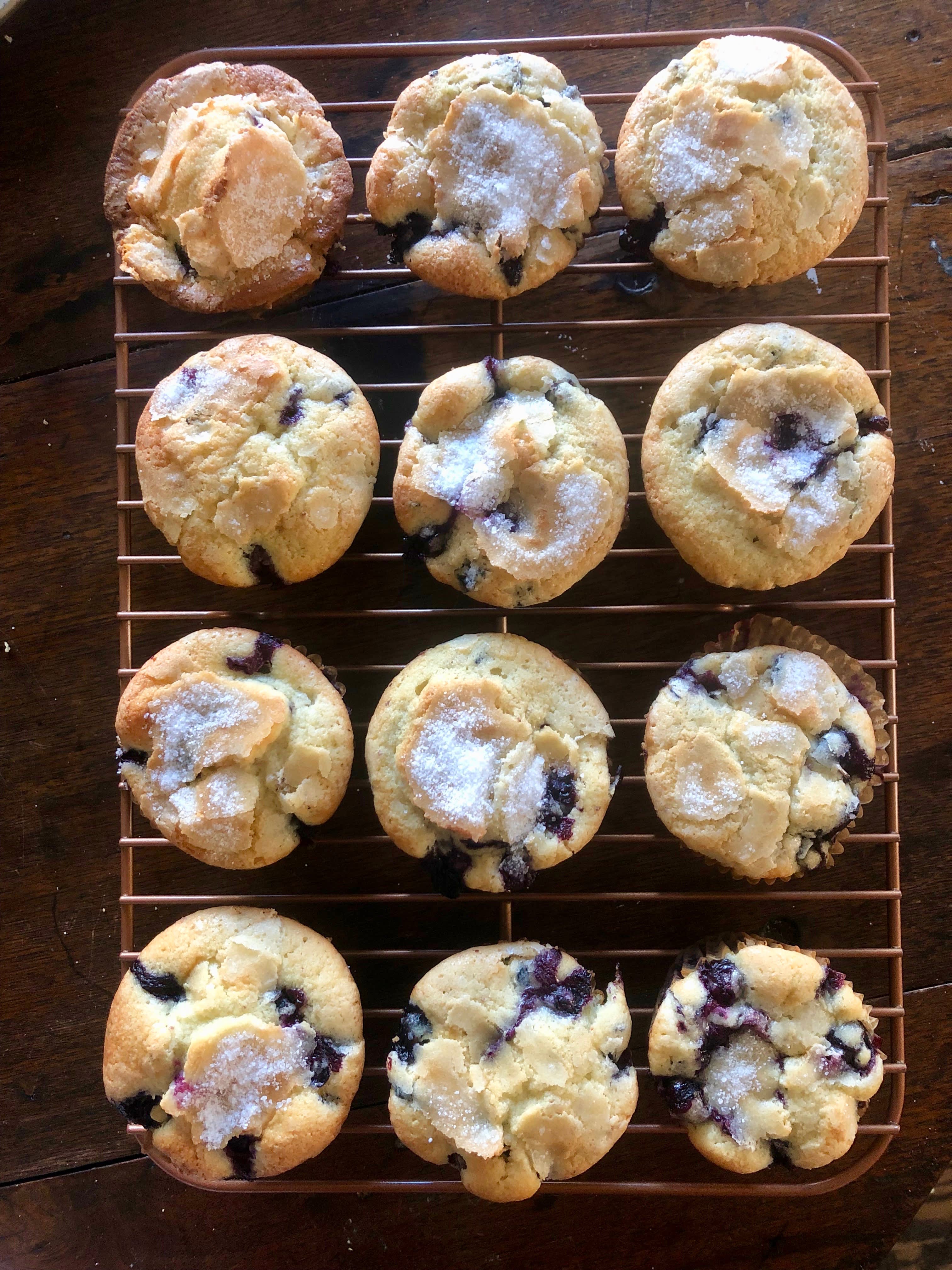 Jordan Marsh's Blueberry Muffins - Muffin Tops - Friends Food Family