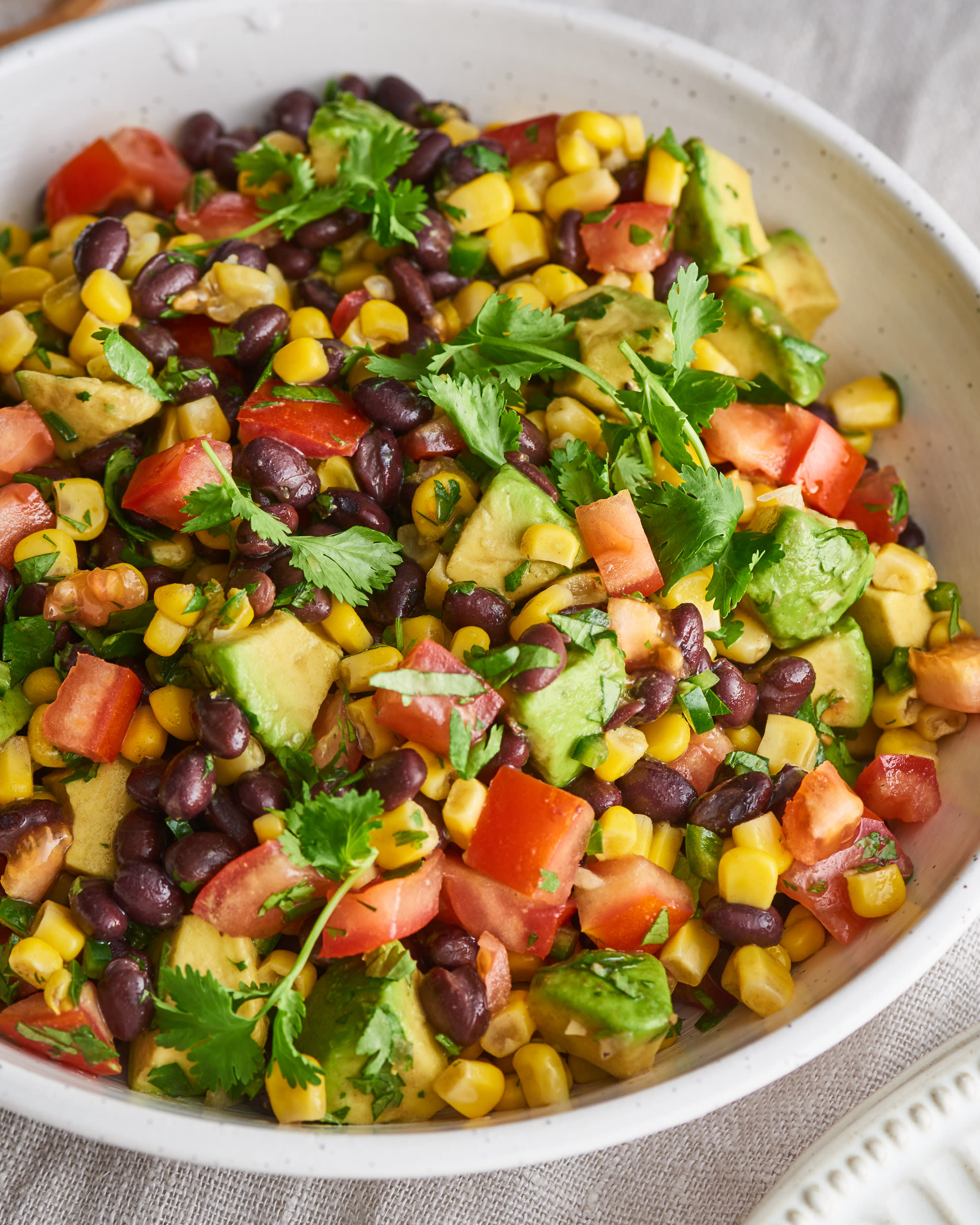 Black Bean Salad with Corn and Avocado