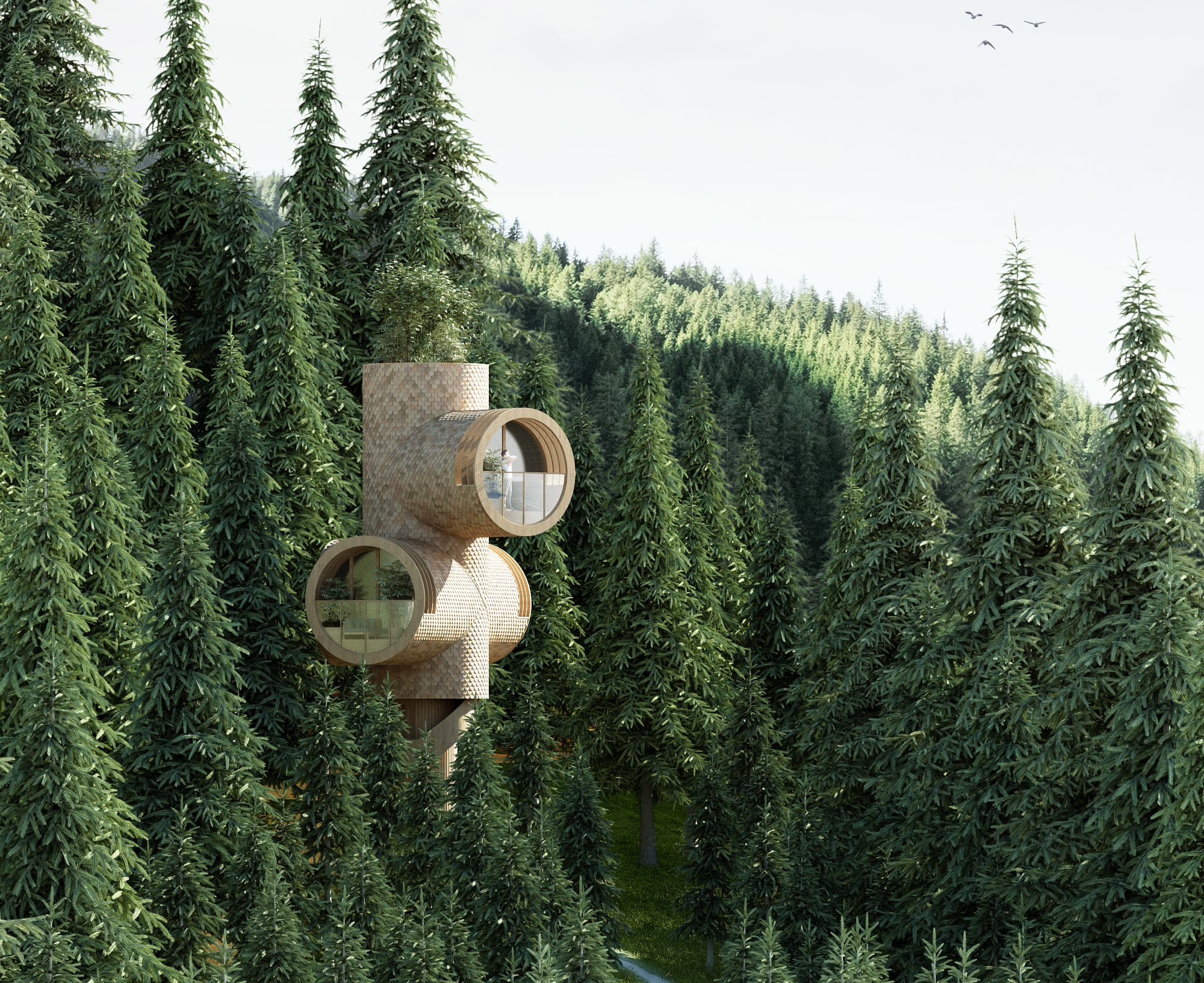 These Prefab Treehouses Were Inspired By Cartoons