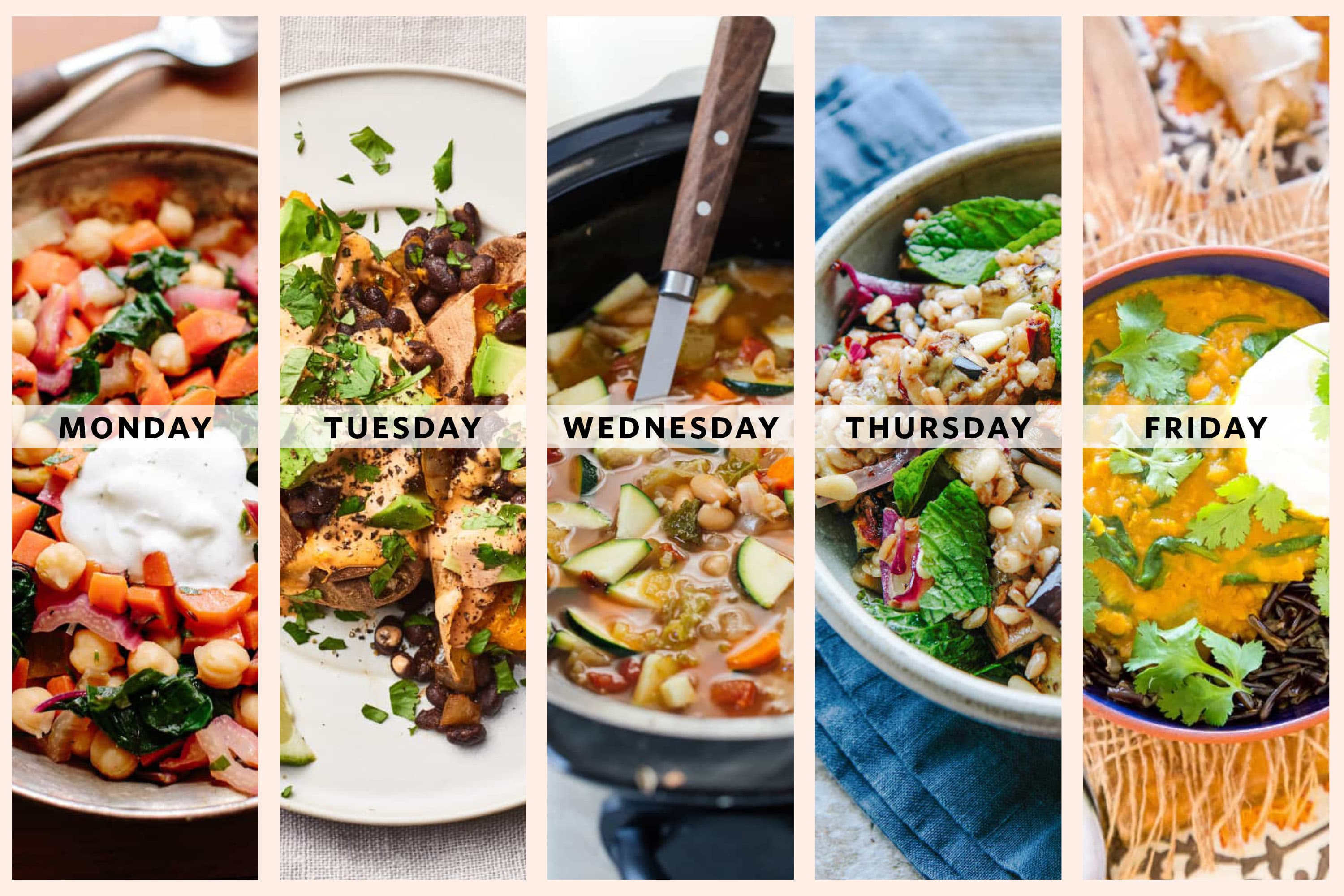 Weekly Vegetarian Meal Plans - She Likes Food