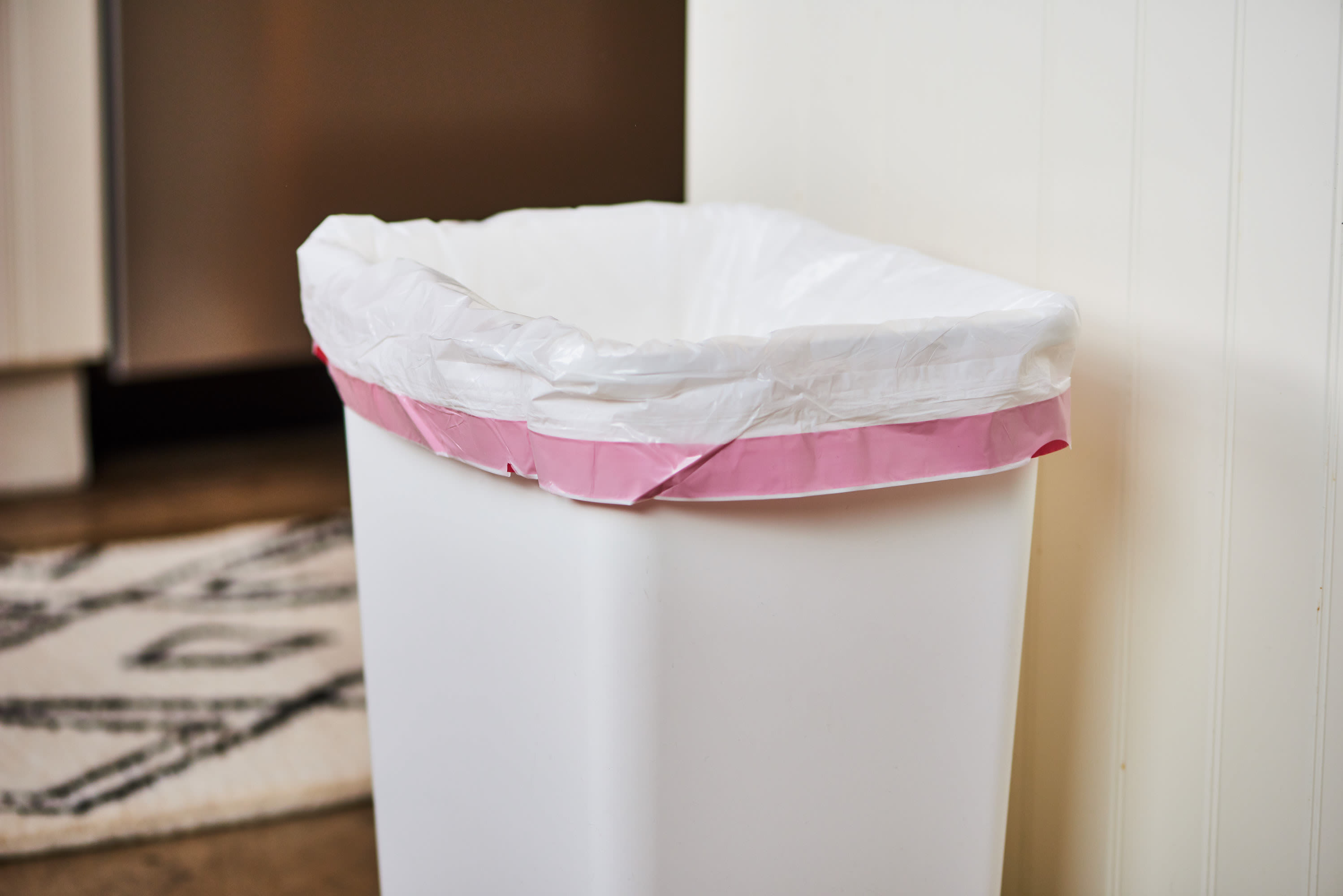 Trash Bag Storage Hack - Plastic Bin