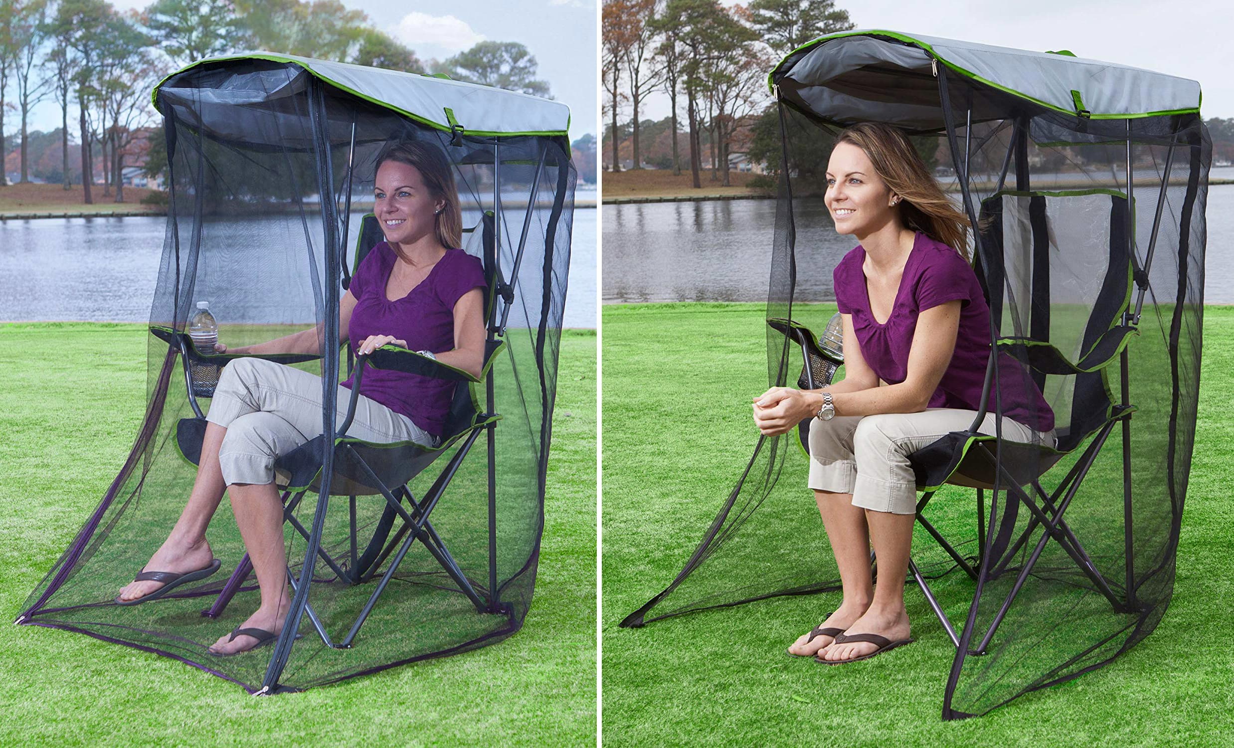Camp Chair with Mosquito Netting