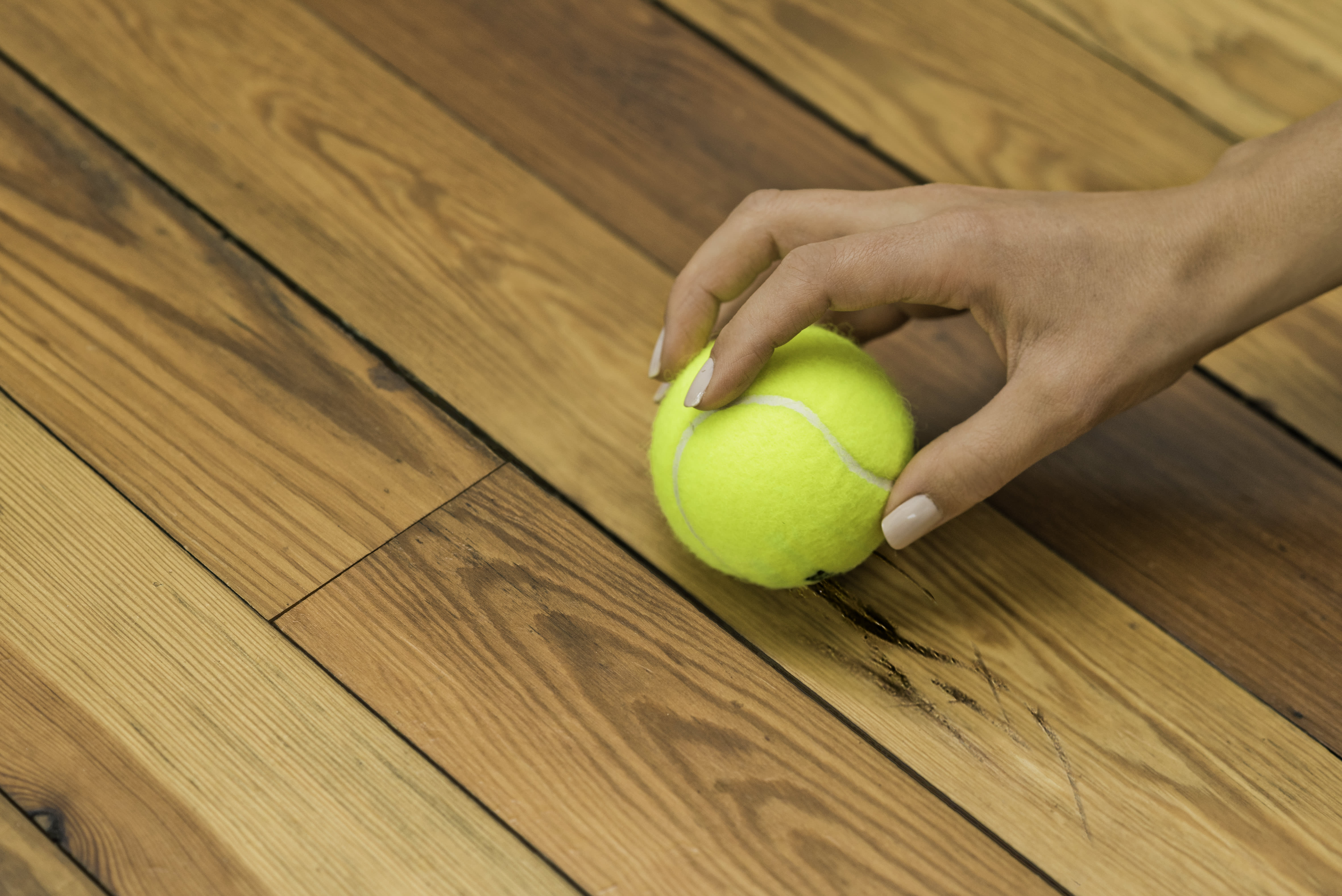 Tennis Ball Remove Scuff Marks Hardwood Floor Kitchn