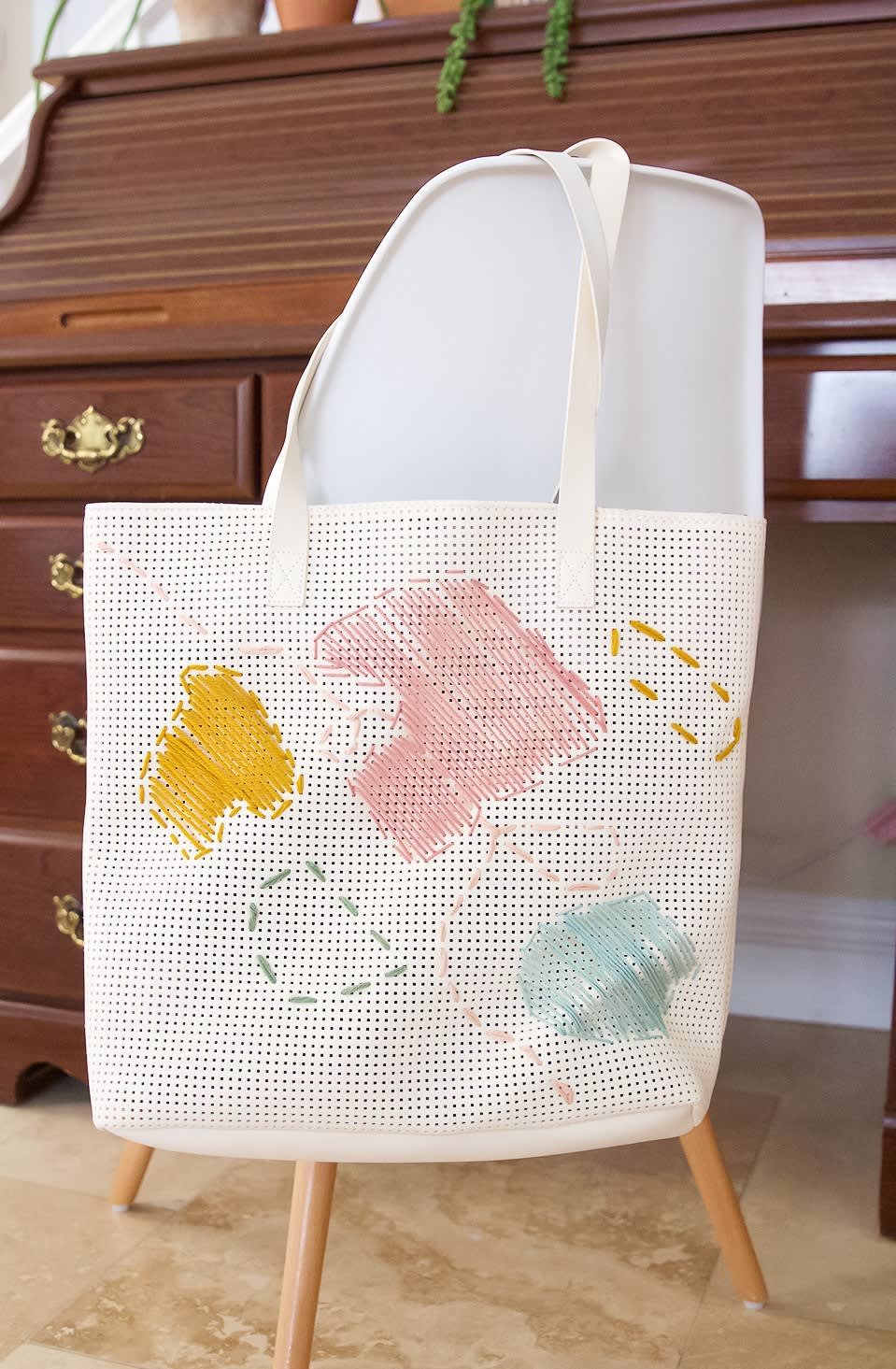 How To Cross Stitch On A Tote Bag