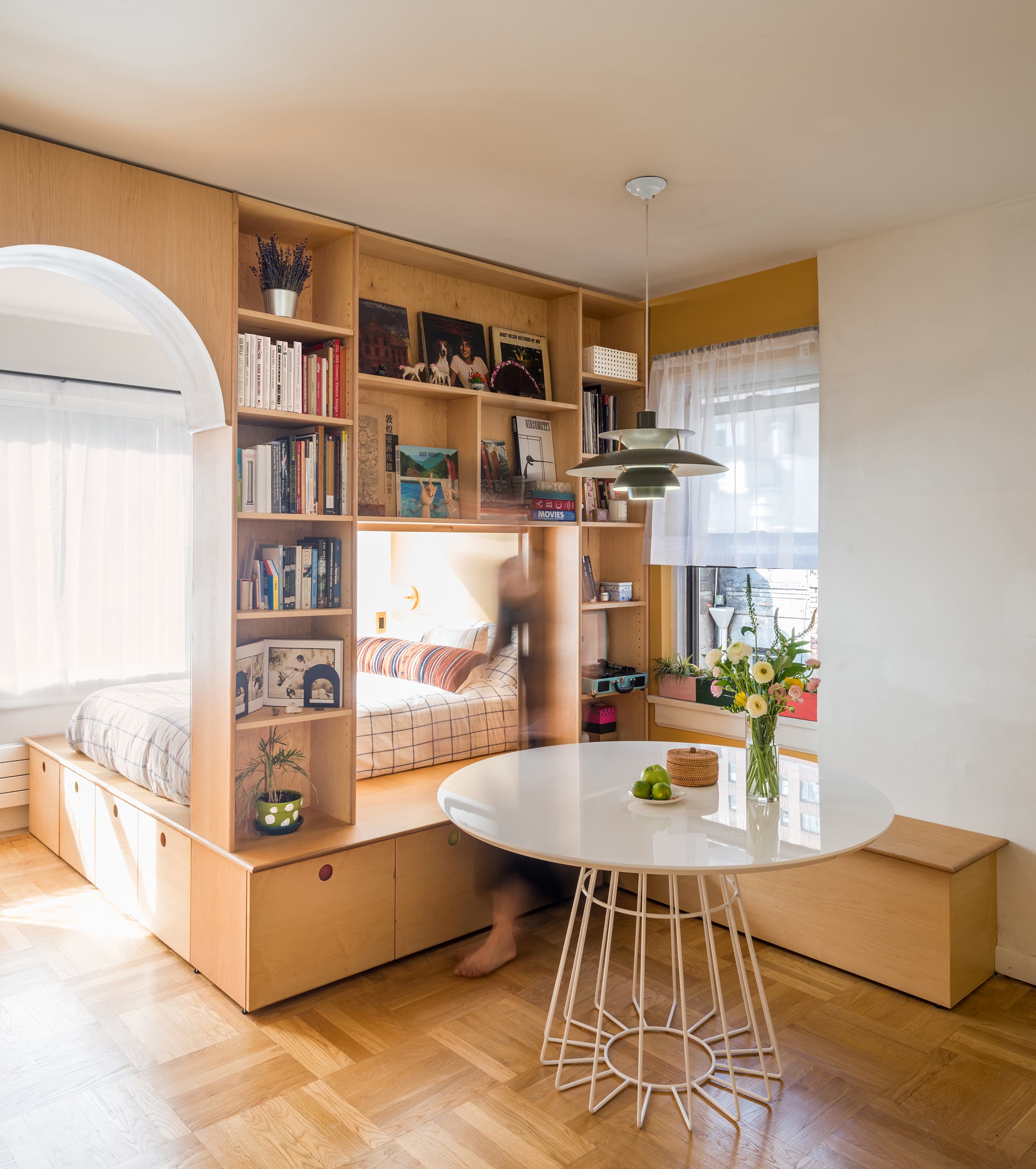 Library Bookshelf Room Divider Idea for Nursery