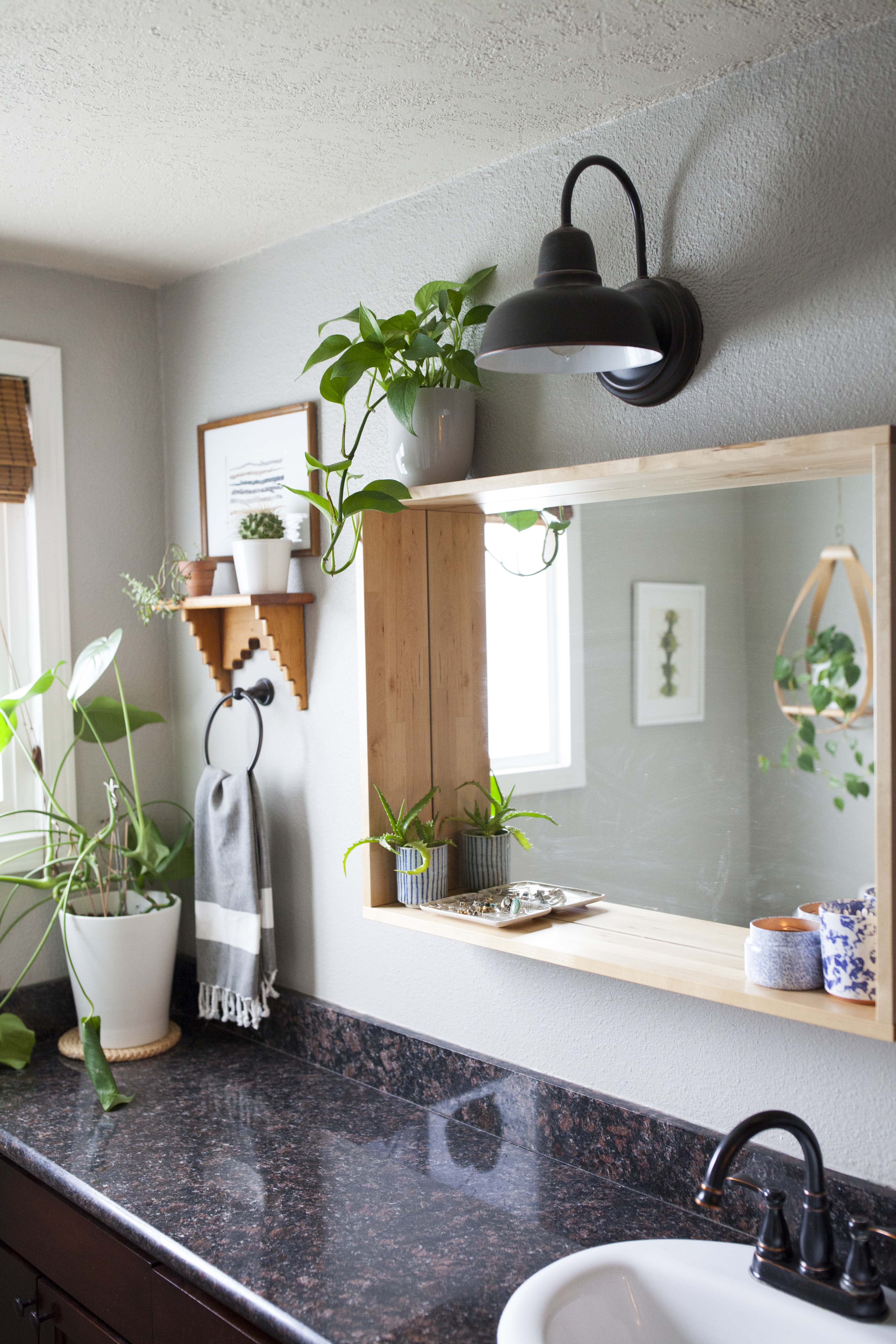 EASY AND AFFORDABLE BATHROOM MIRROR UPGRADE