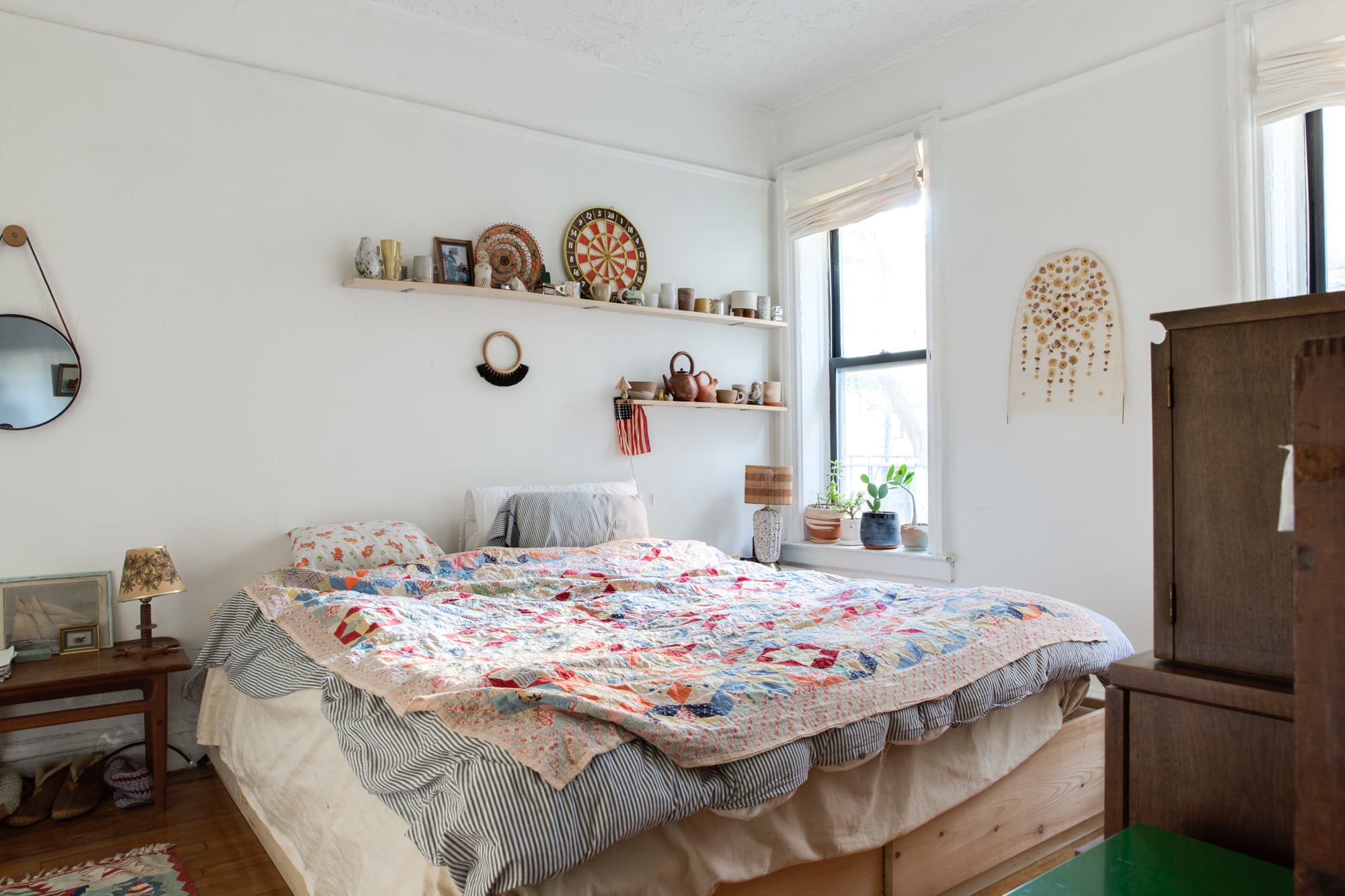 Bedroom Storage Shelves Above The Bed Storage Apartment Therapy