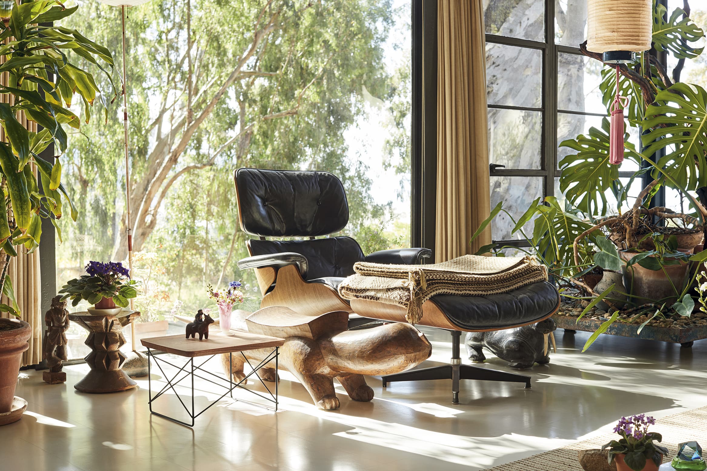 Eames Tables Made from Trees Harvested at the Eames House