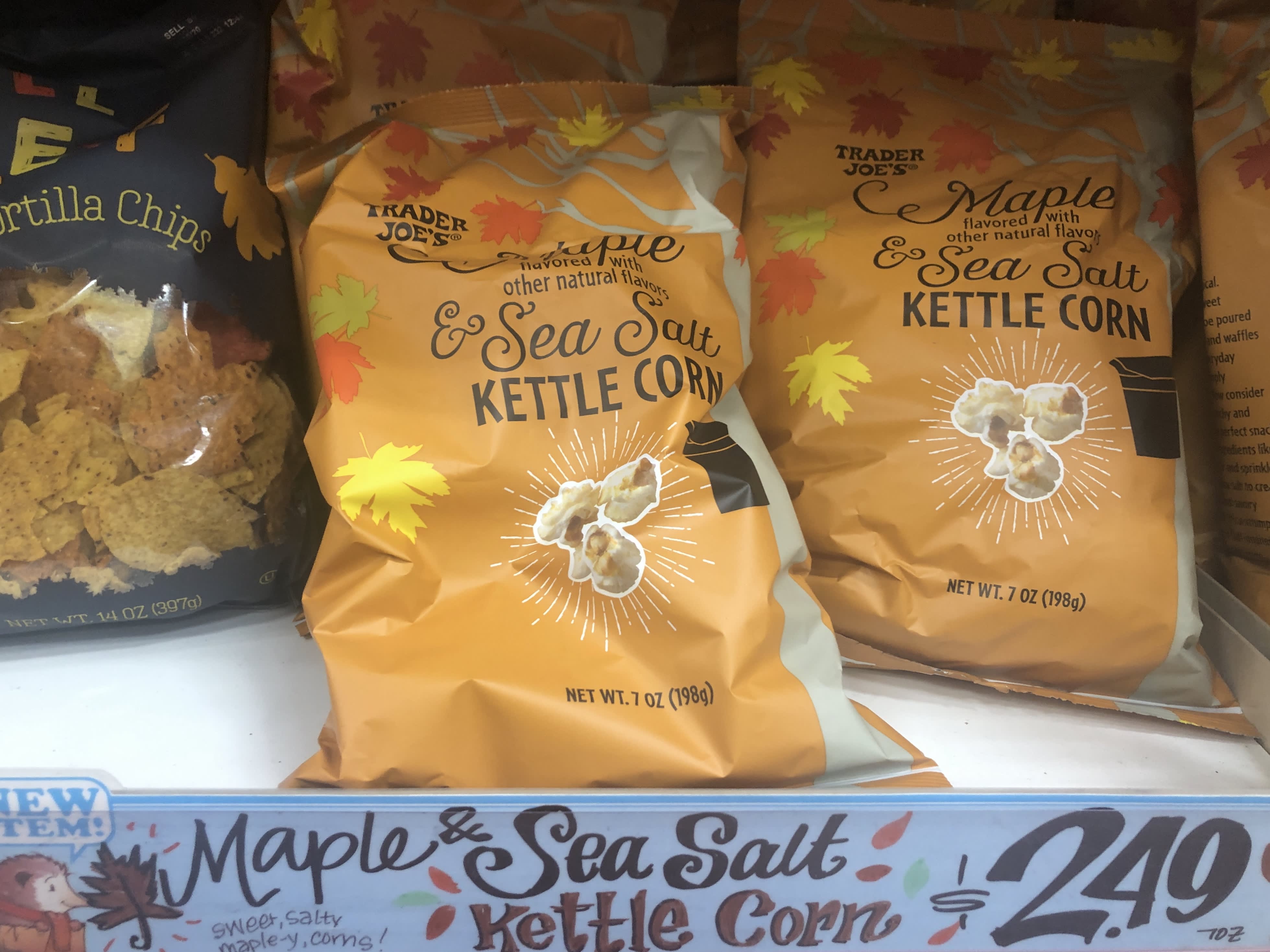 trader joe's maple popcorn 2021