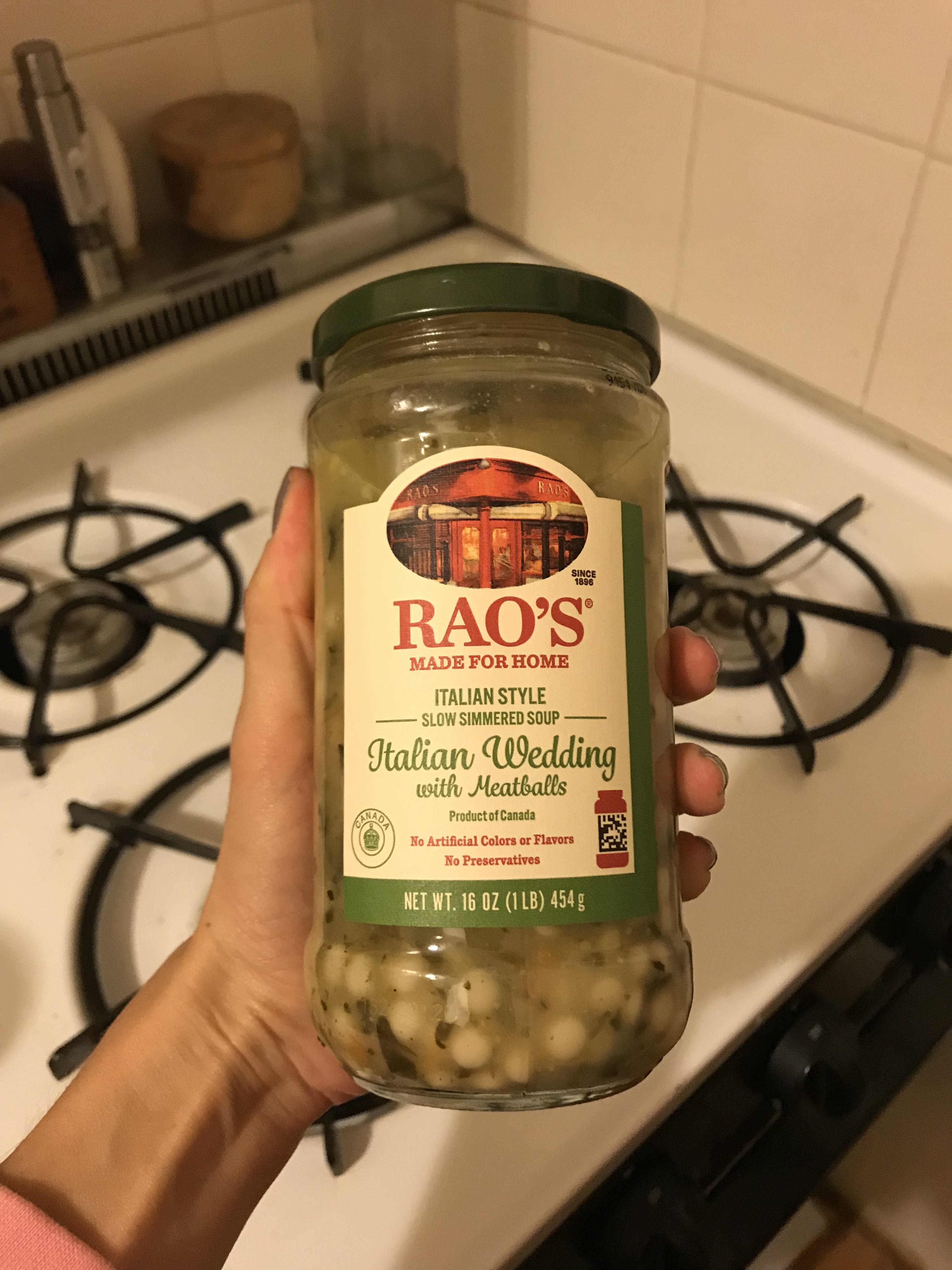 Rao's Soup, Slow Simmered, Italian Wedding with Meatballs, Italian Style - 16 oz