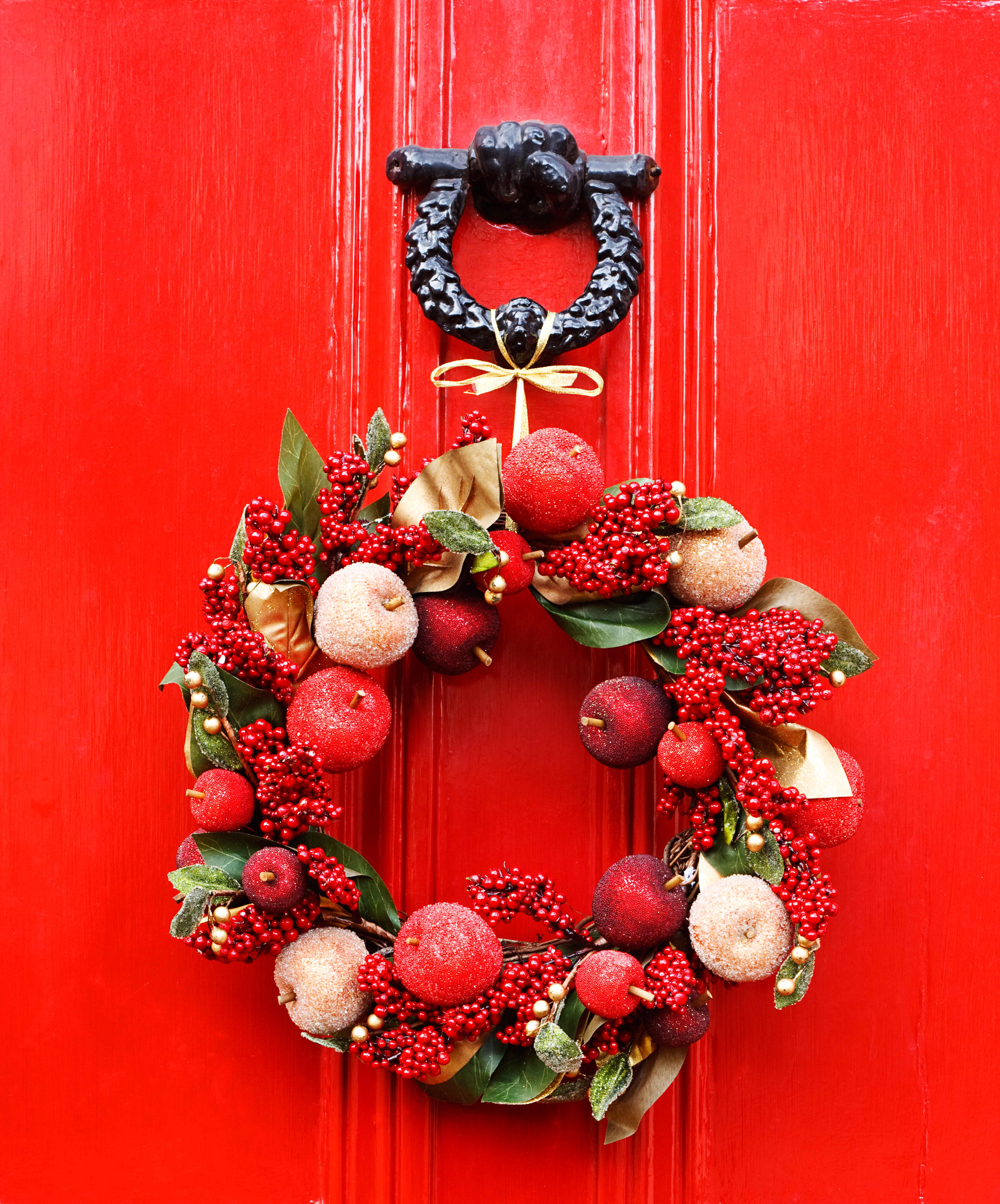 Rorchio Christmas Wreath Hanger 4 Pack 12 Metal Wreath Hook Over the Door Wreath Holder for Christmas Wreath Decor 