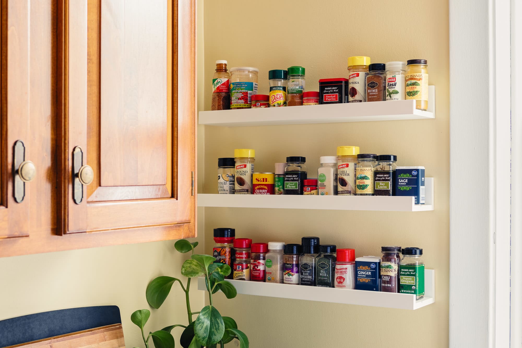 Spice storage solution  Organize spices using cheap Ikea spice jars 