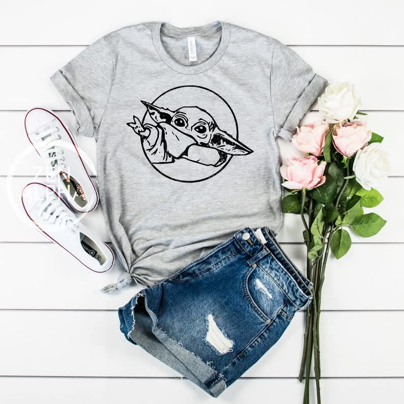 baby yoda shirt etsy