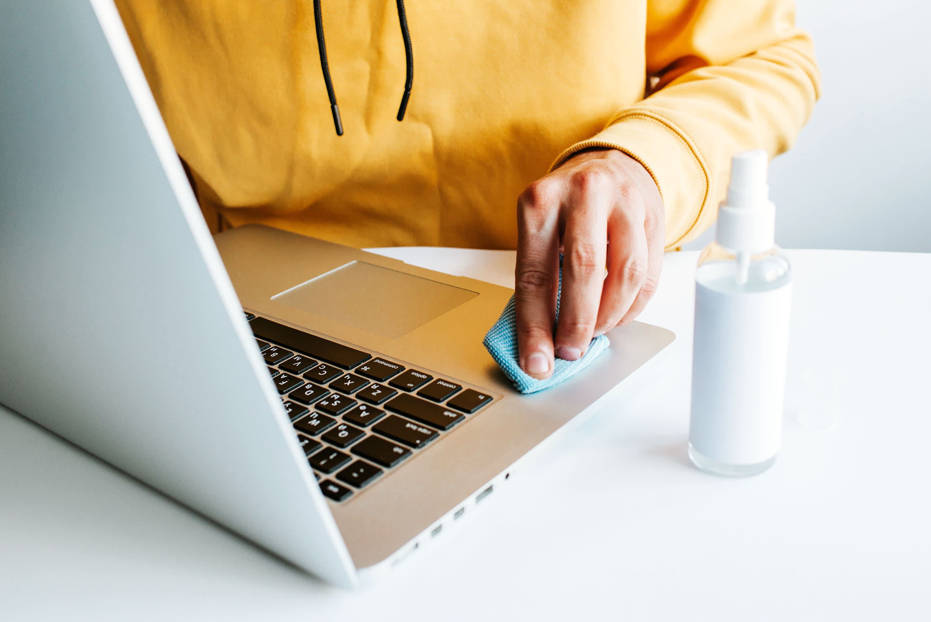 clean the keyboard of your laptop