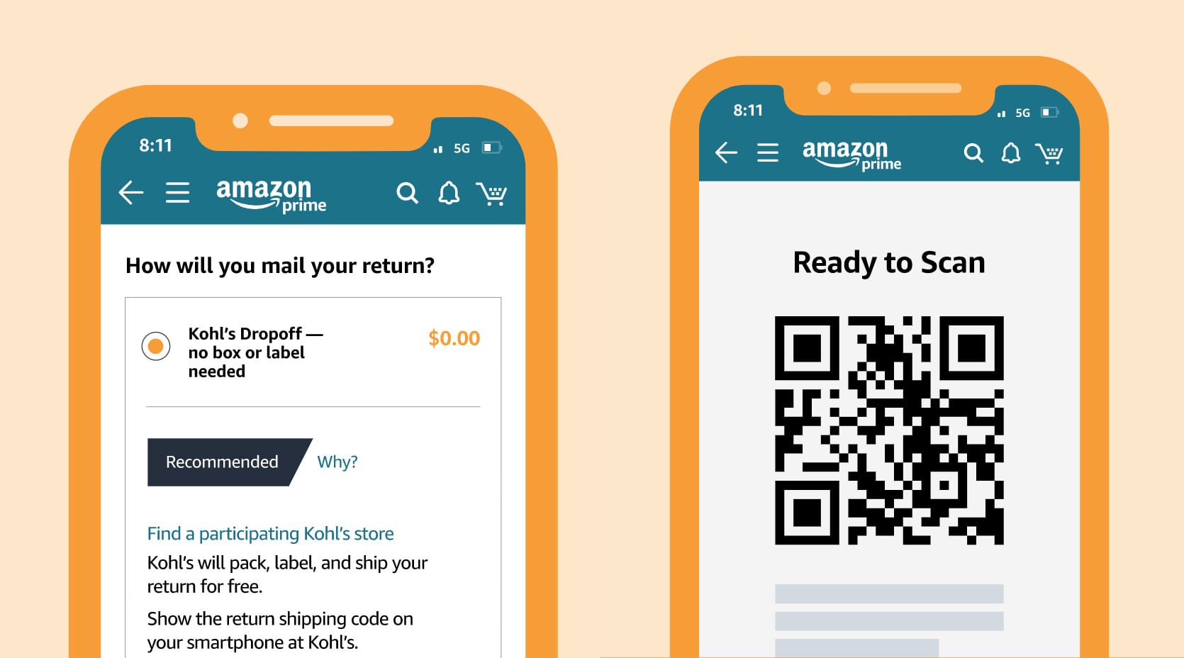 About Amazon S Free Qr Code Drop Off Returns Apartment Therapy