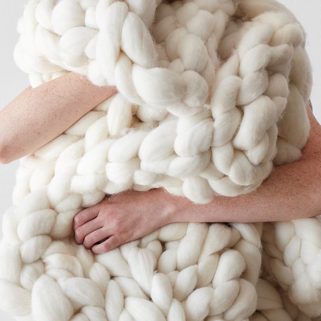 bed bath and beyond chunky knit blanket