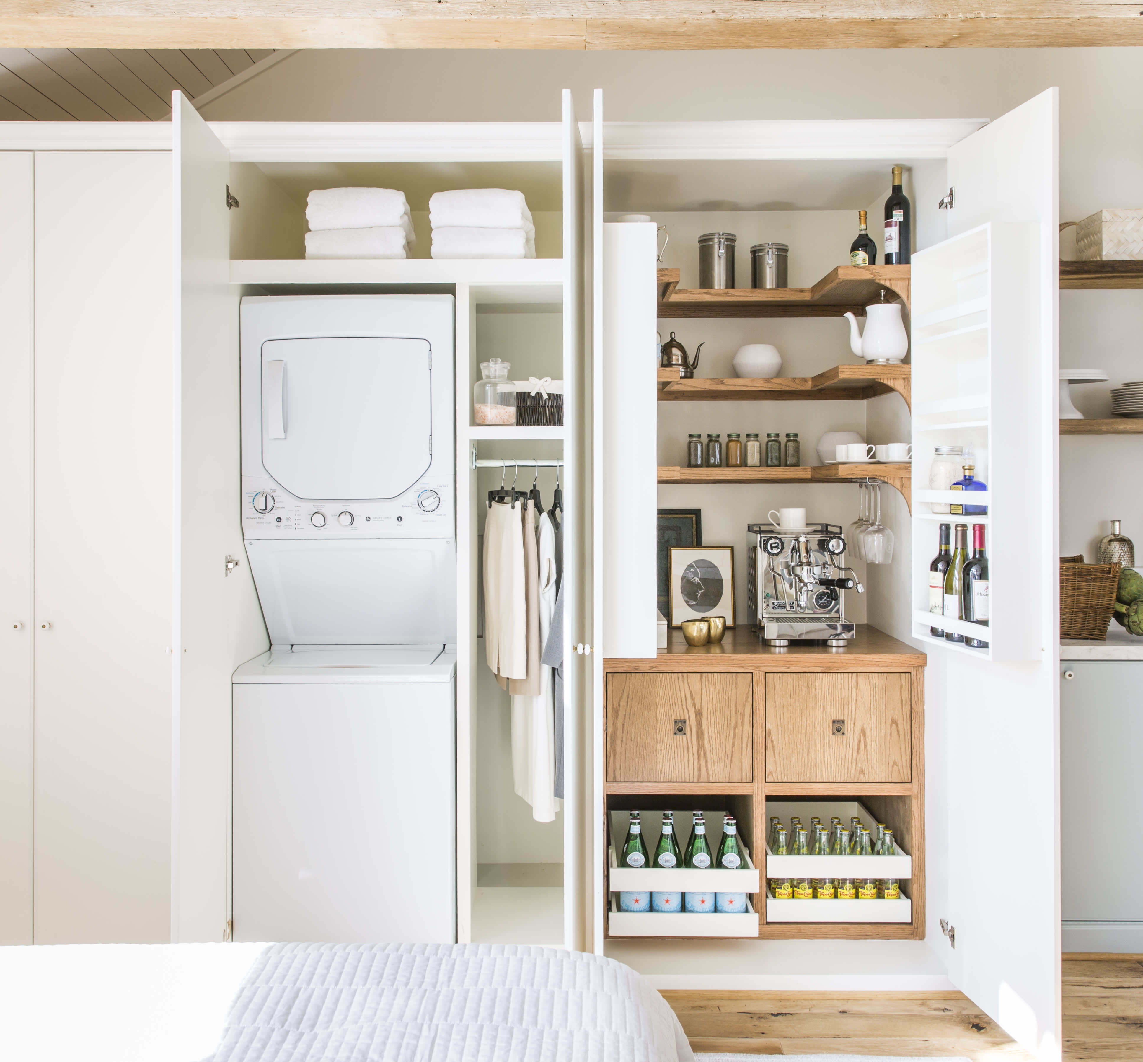 Mini kitchen fits studio or in-law unit / In tiny spaces, furniture must be  multitalented