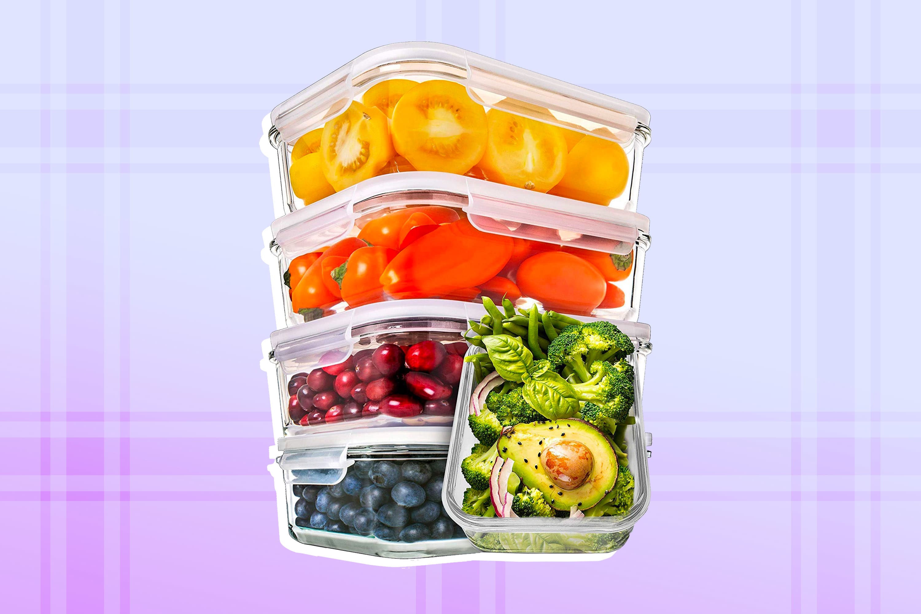 Prep Naturals - Glass Food Storage Containers - Meal Prep Containers - 8  Packs, 30 Oz 
