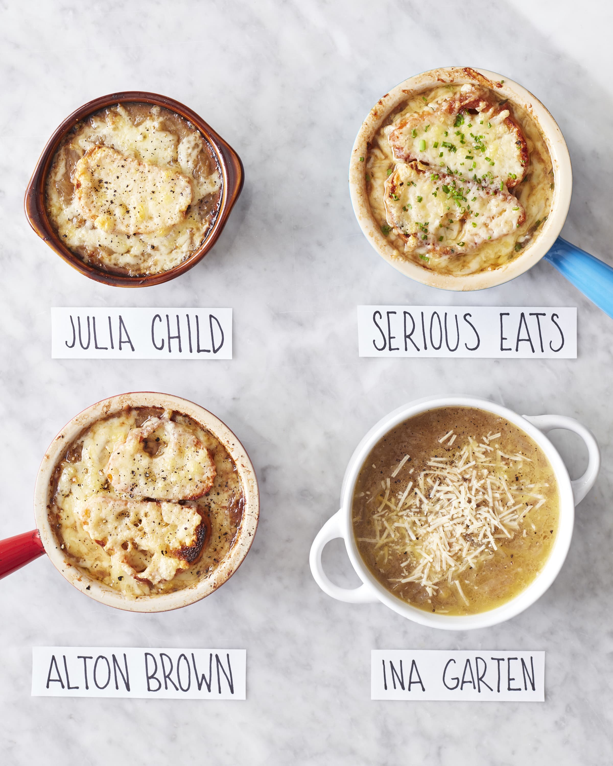 We Tried Celebrity Chef French Onion Soup Recipes - Here's the Best
