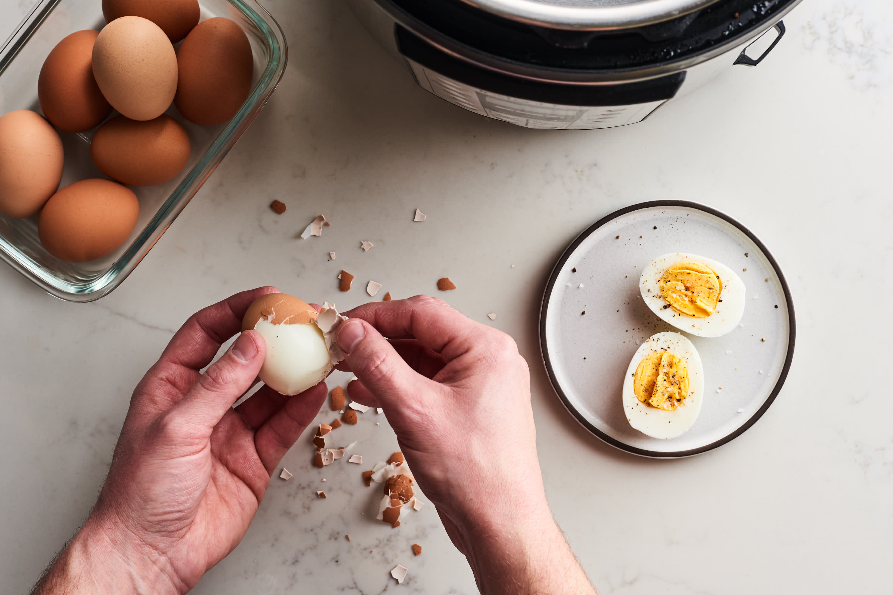 Hard Boiled Eggs in the Instant Pot- Balancing Motherhood