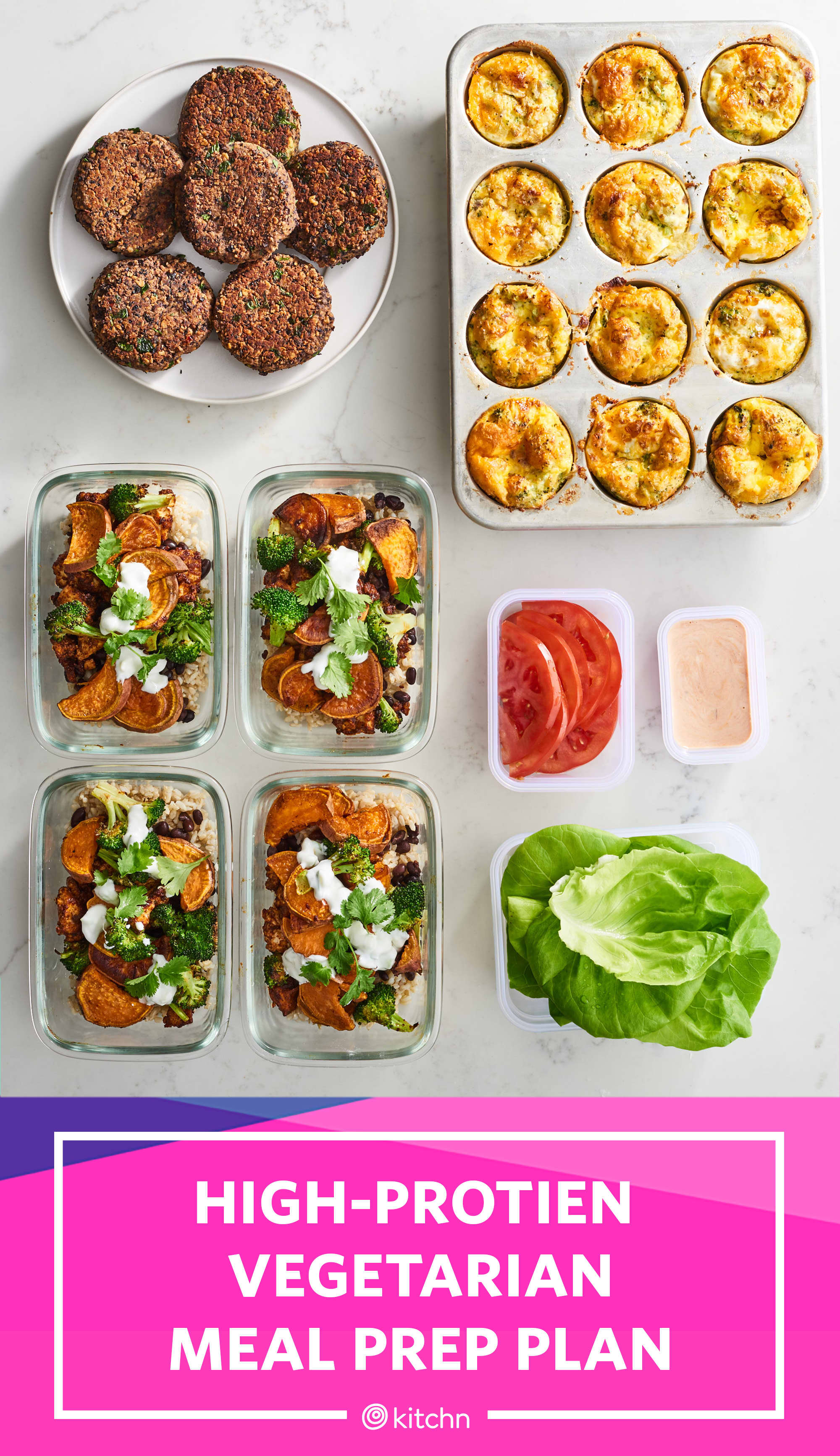 High Protein Vegetarian Meal Prep For 1 Week Of Meals In 2 Hours Kitchn