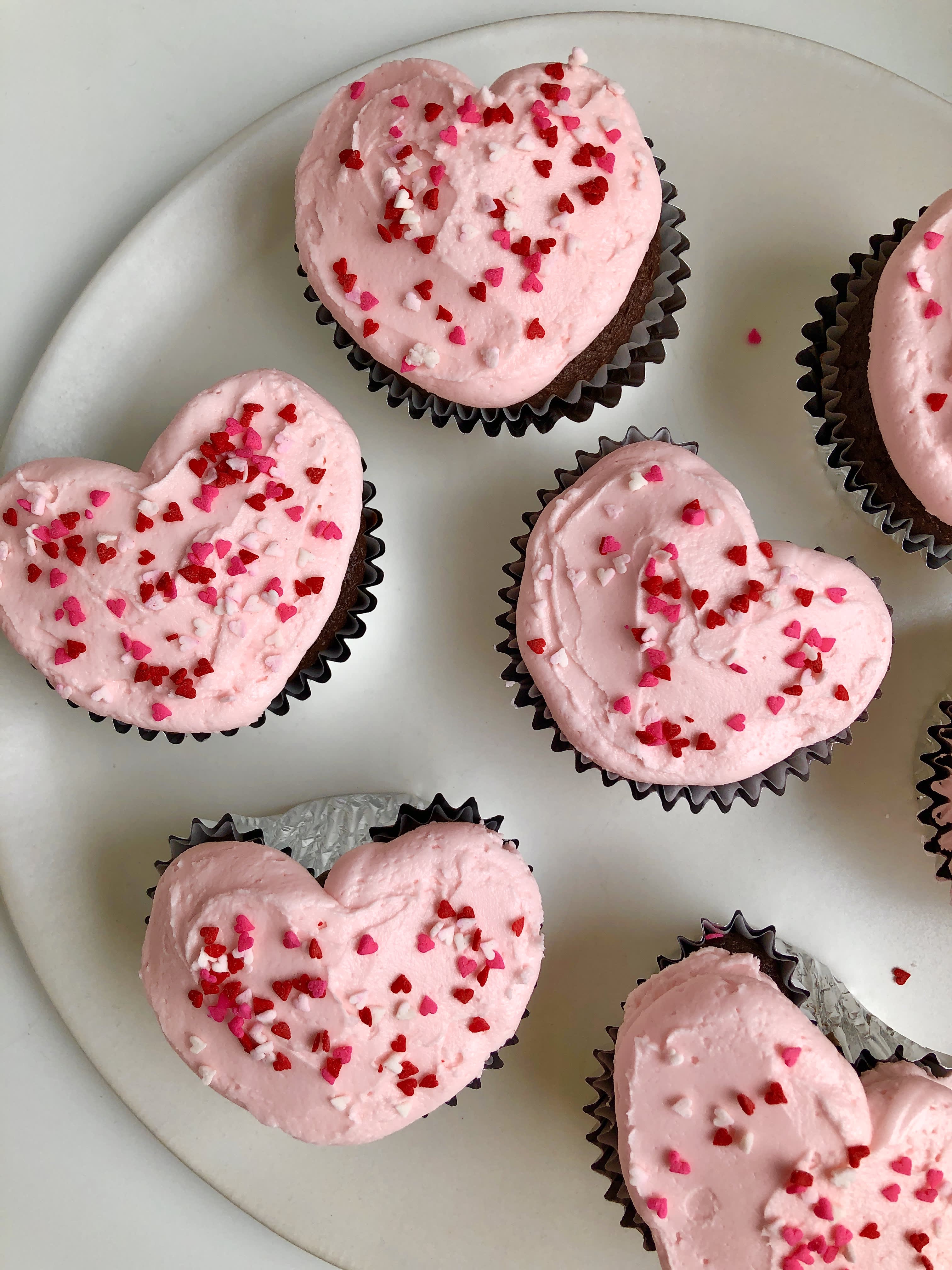 The Ingenious Hack for Making Heart-Shaped Cupcakes | Kitchn