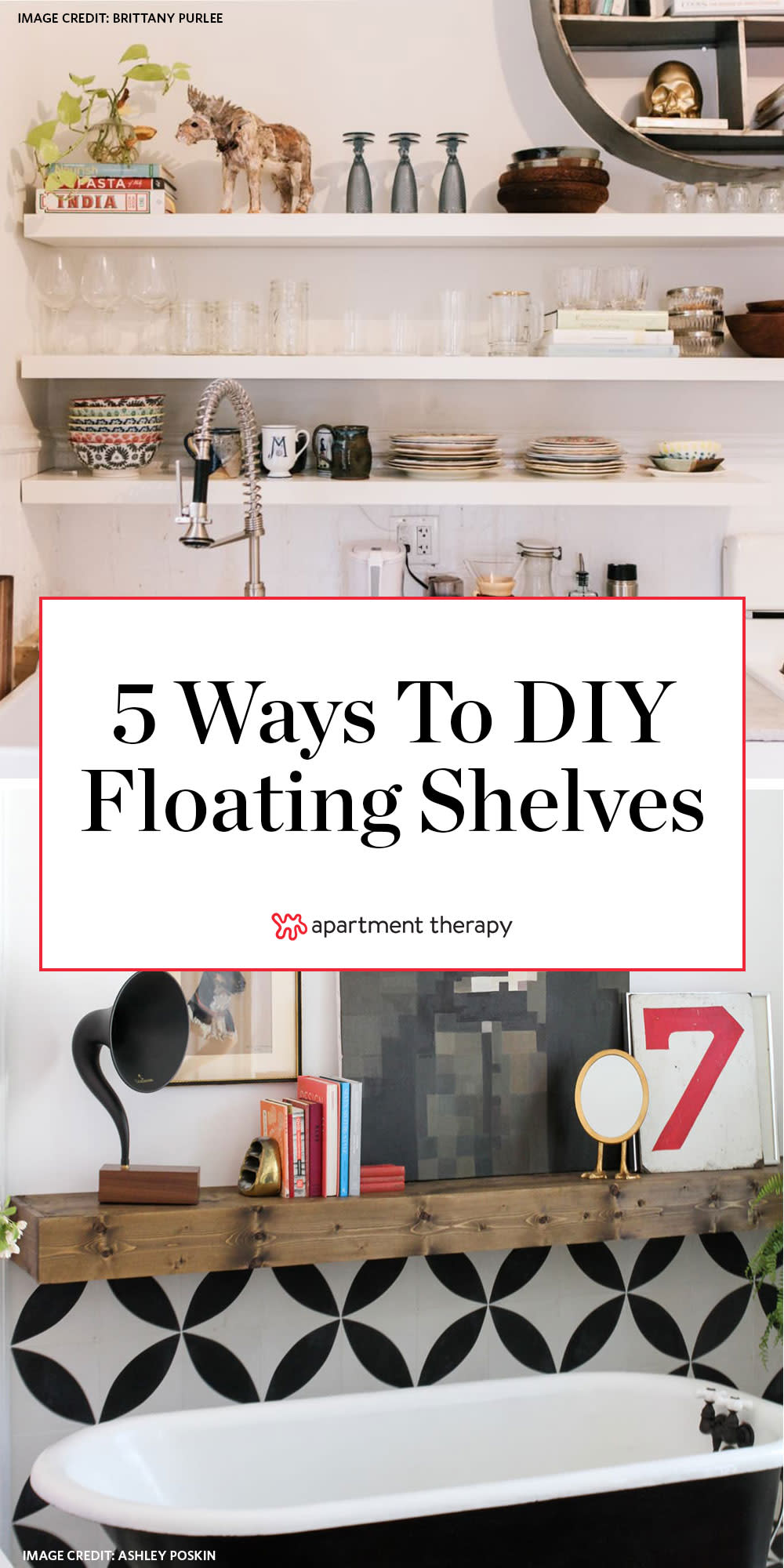 5 Ways To Build Diy Floating Shelves Apartment Therapy