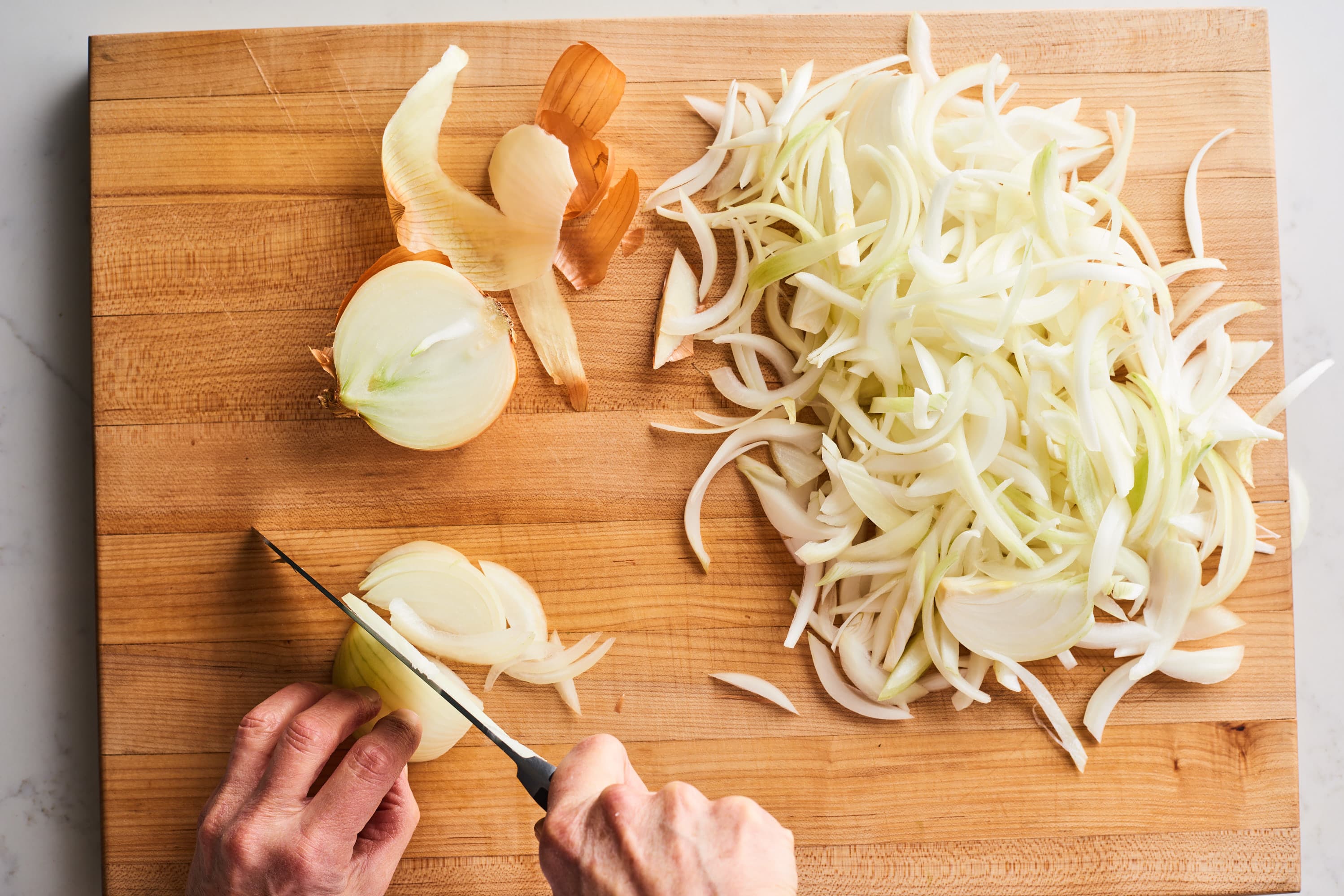 How To Chop An Onion {Step-by-Step Photos} - Savory Simple