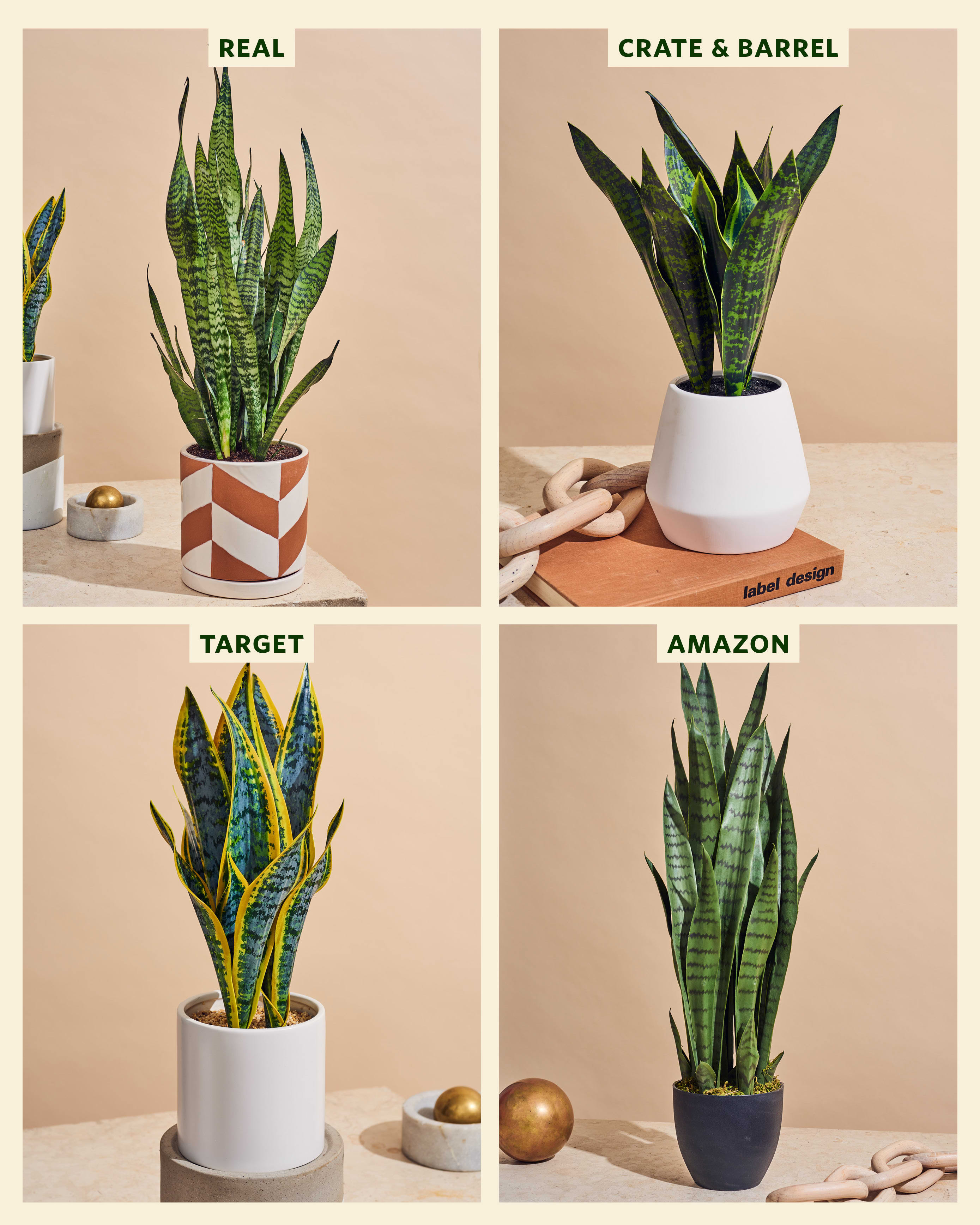 Faux Potted Snake Plant 3' + Reviews