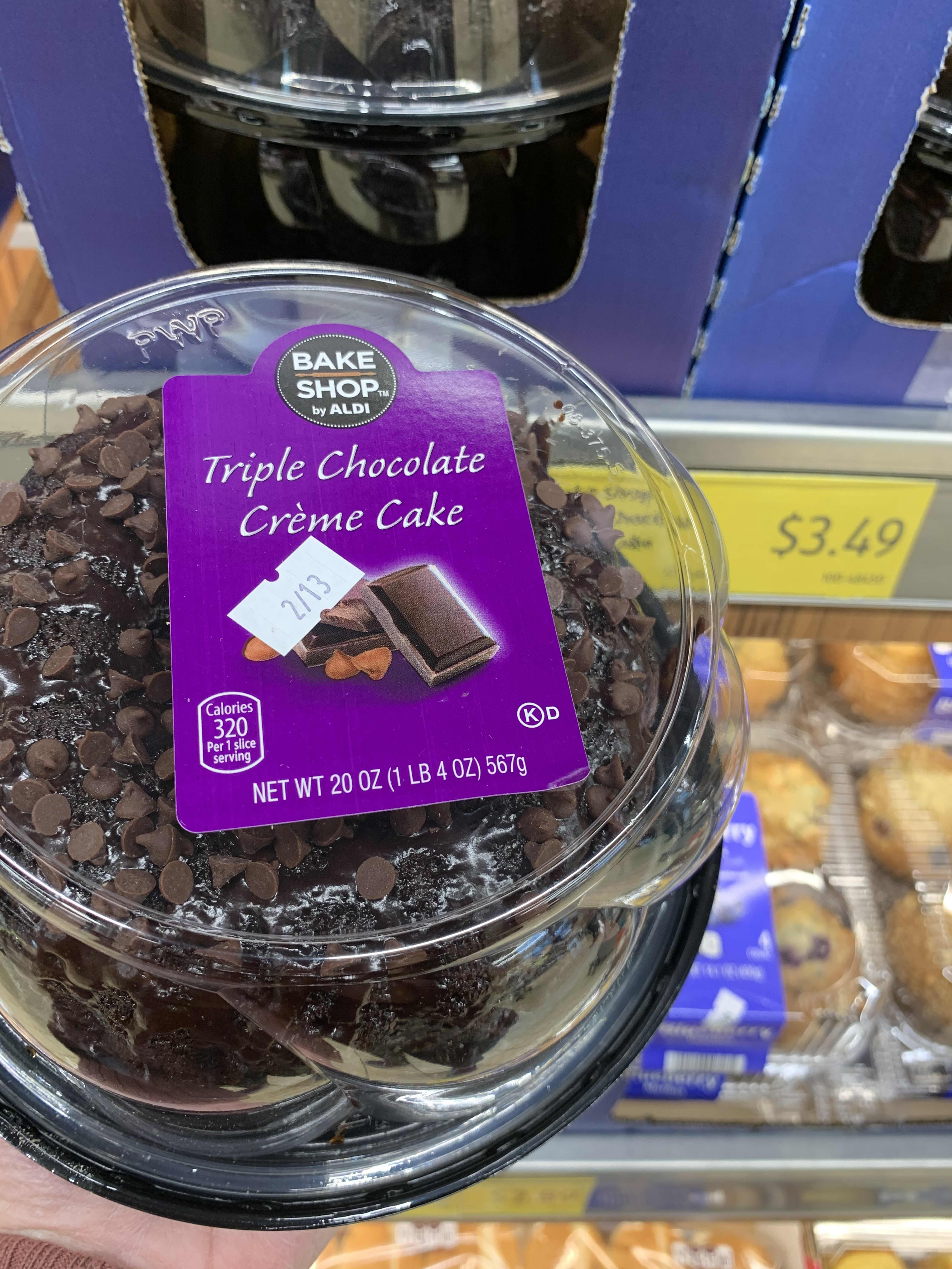 Aldi chocolate store cake