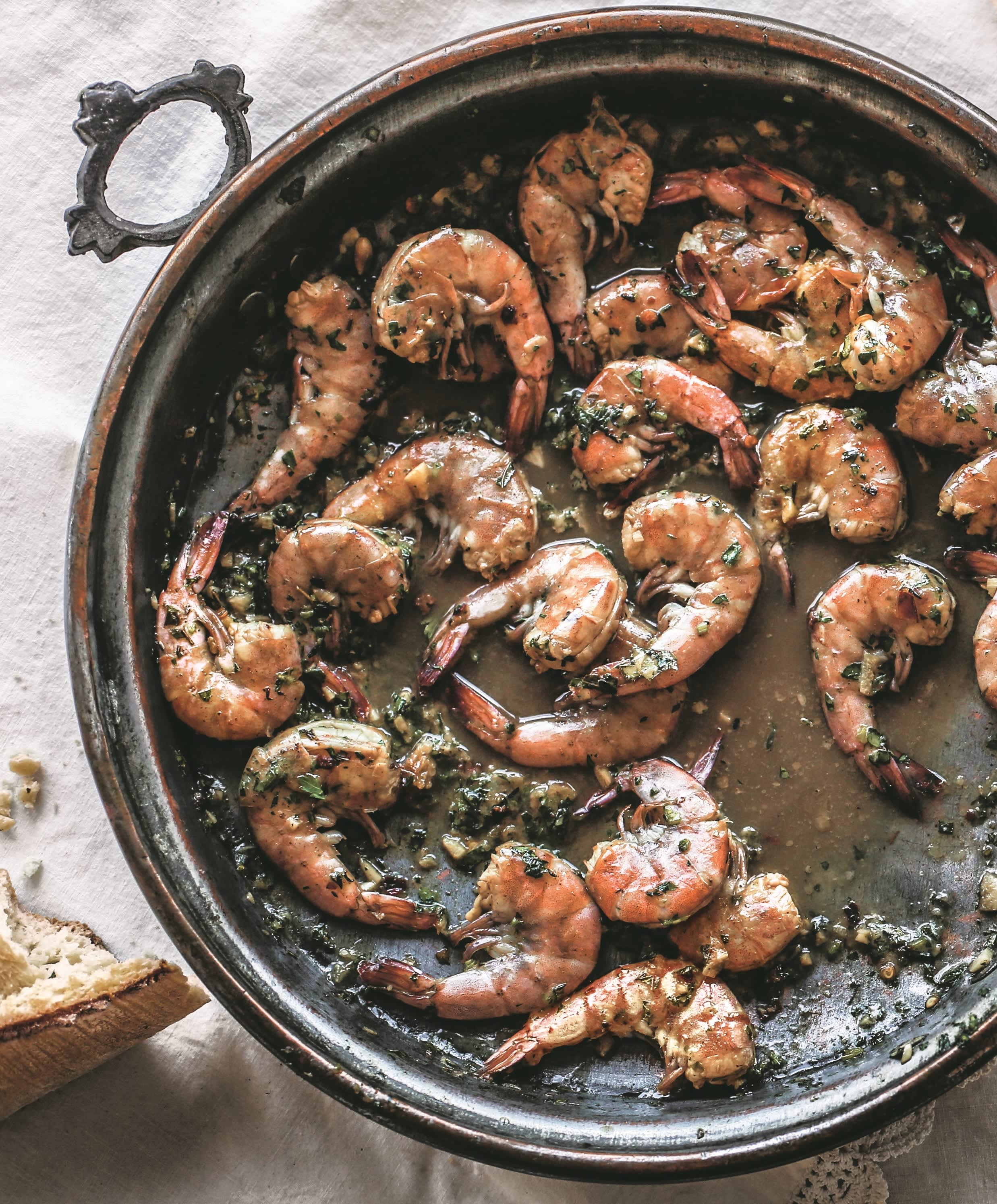 Skillet BBQ Shrimp Recipe + Homemade Barbecue Sauce!