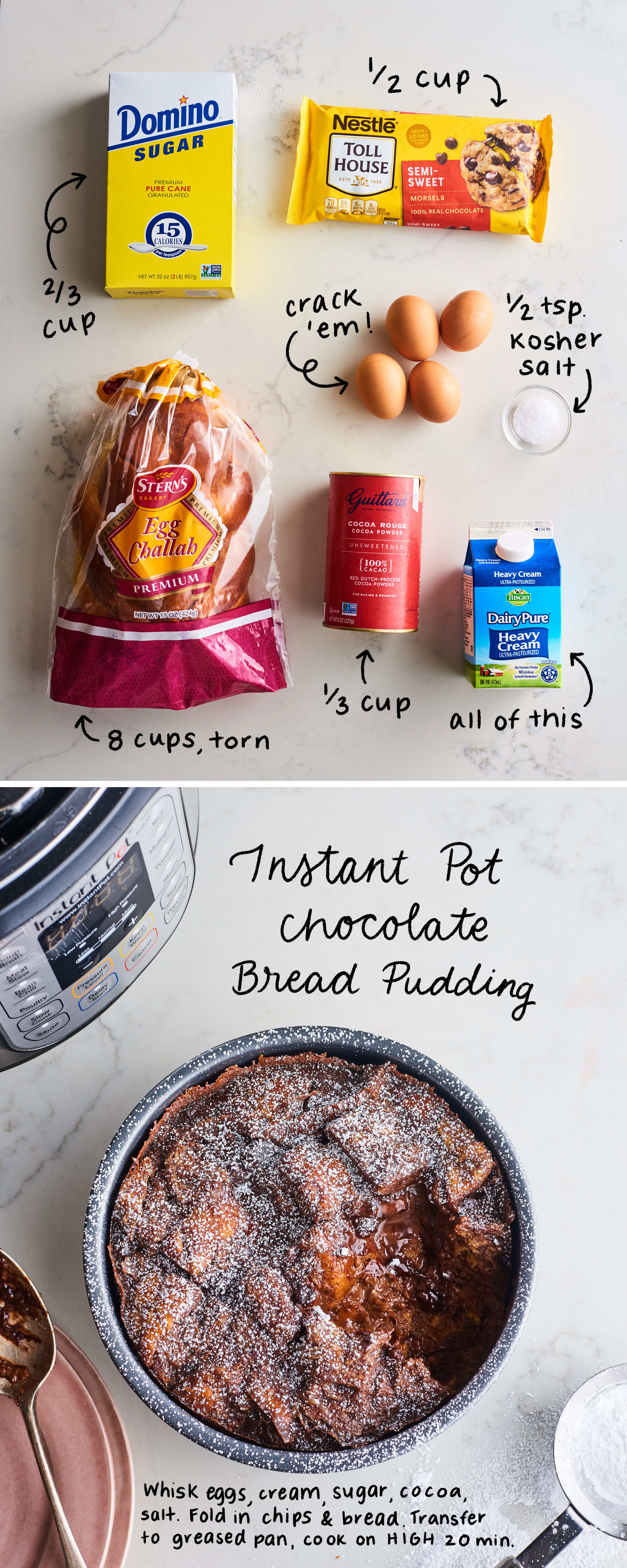 Instant pot discount chocolate bread pudding