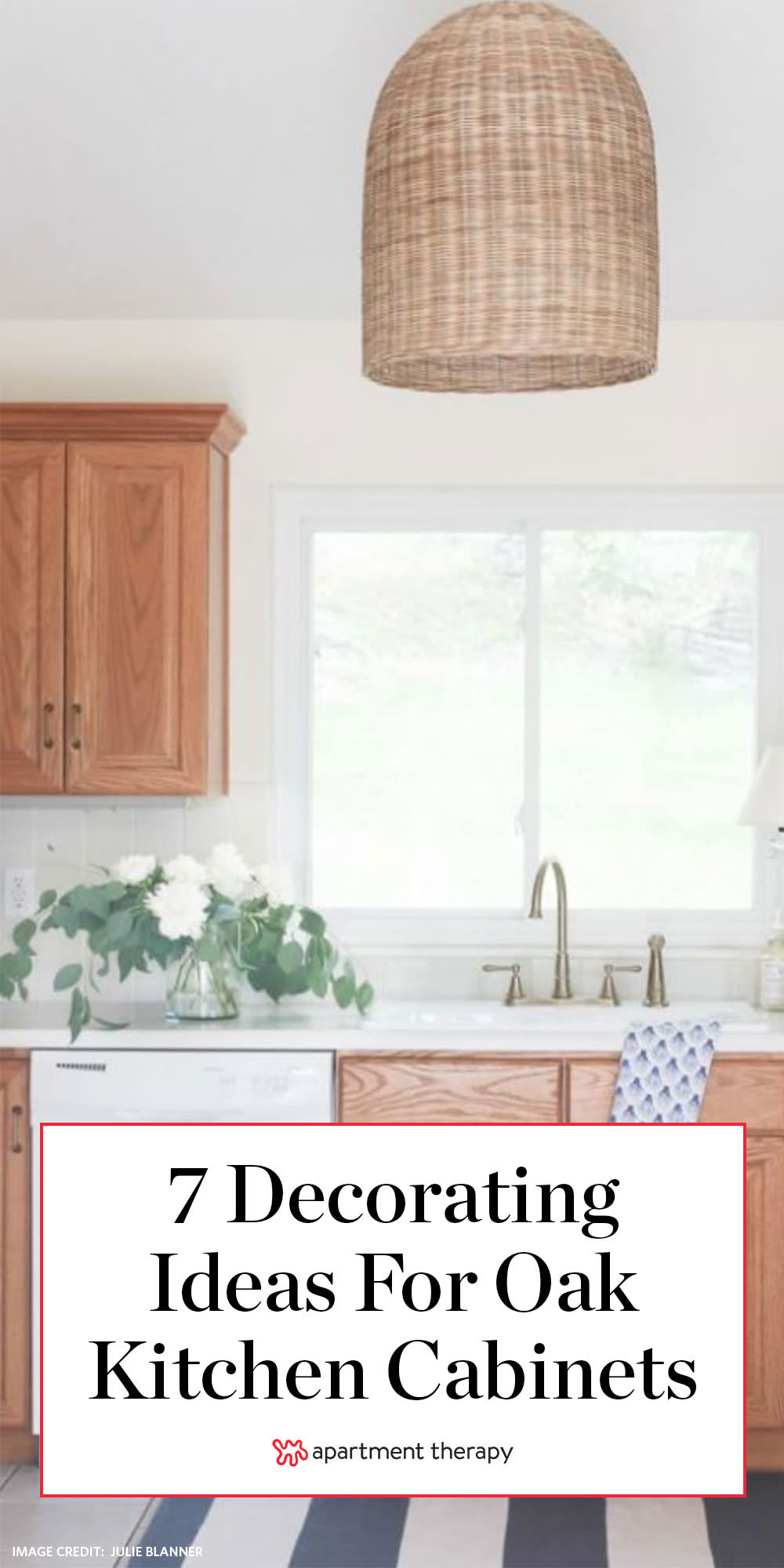 Rental Kitchen Decor Ideas Oak Wood Finish Cabinets Apartment Therapy This way the oak cabinetry can gain a beautiful golden glow. rental kitchen decor ideas oak wood