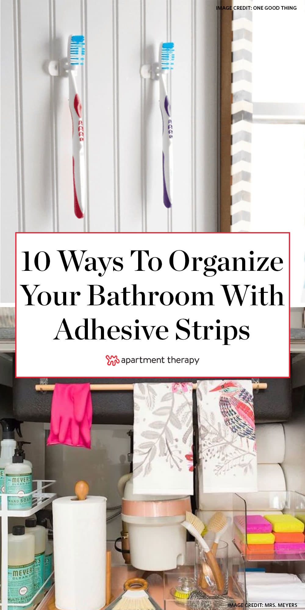 How to Use Adhesive Strips to Organize Your Bathroom