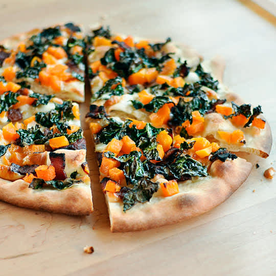 Pizza del Papa (Butternut Squash and Smoked Mozzarella Pizza)