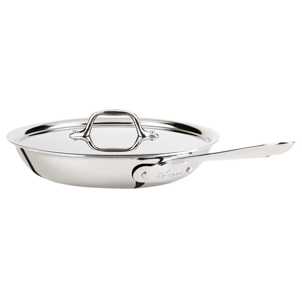 D3 Stainless 3-Ply Bonded Cookware, Nonstick 2 Piece Fry Pan Set