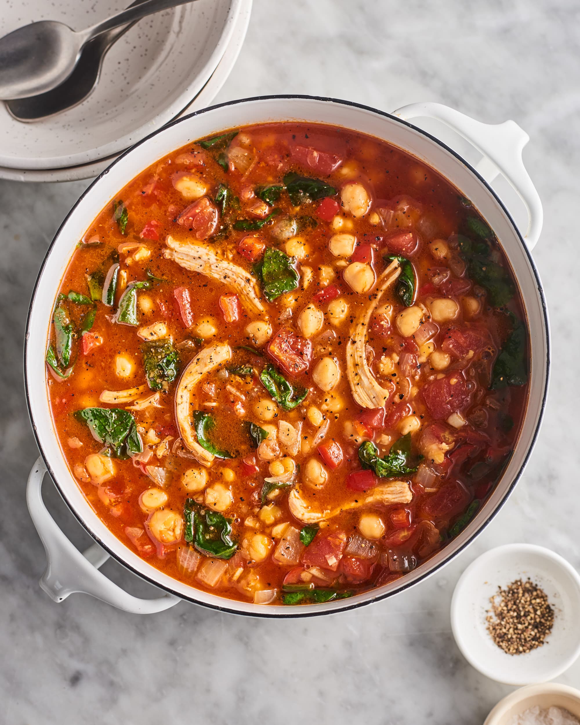 Mediterranean Chickpea And Chicken Soup Kitchn